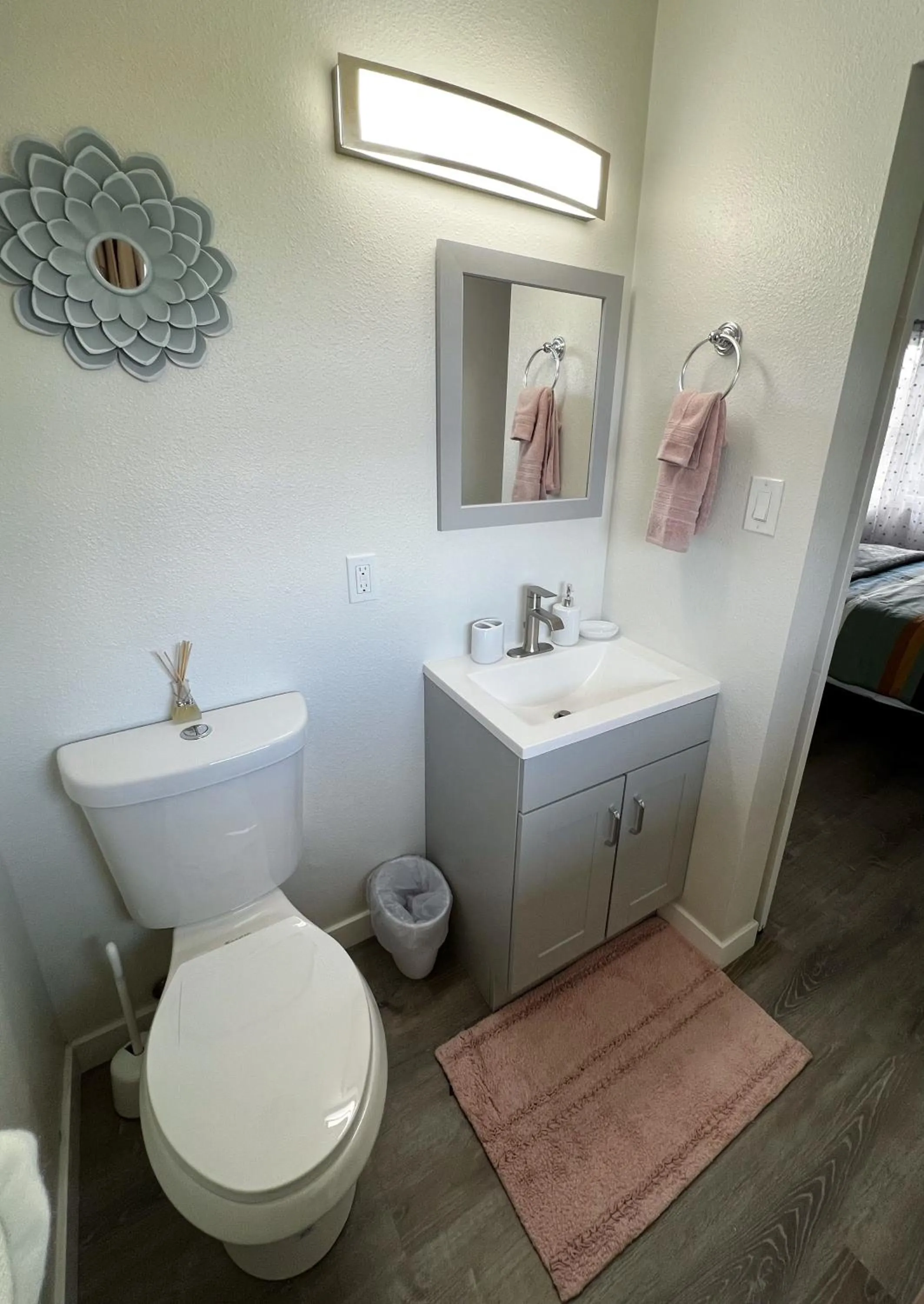 Toilet in Anchorage midtown apartment- Wyoming 1