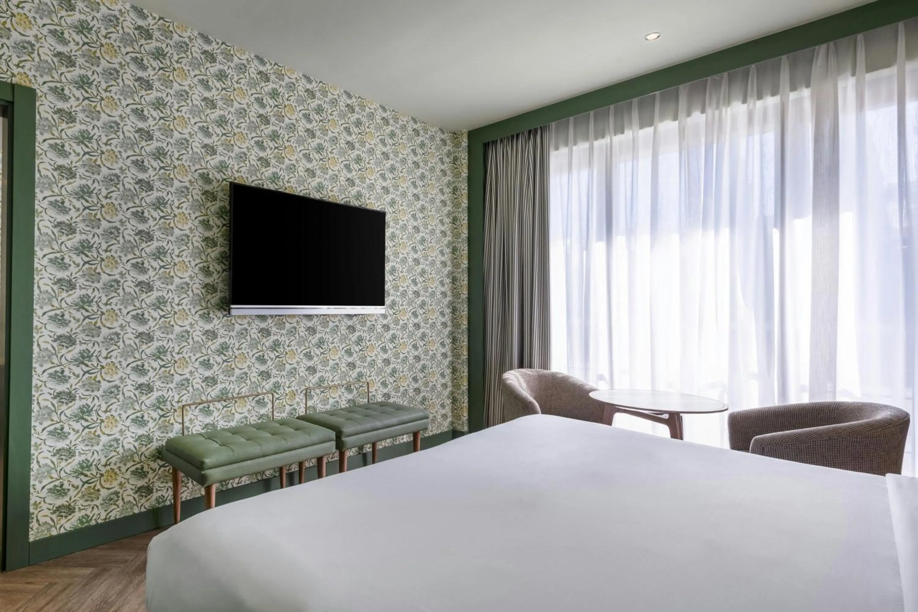 Bedroom, Bed in AC Hotel Ciudad de Sevilla by Marriott