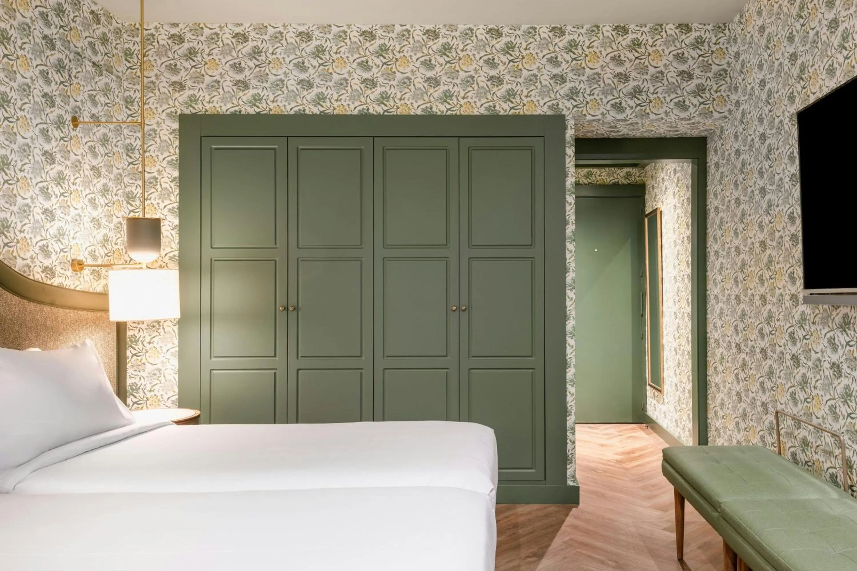 Photo of the whole room, Bed in AC Hotel Ciudad de Sevilla by Marriott