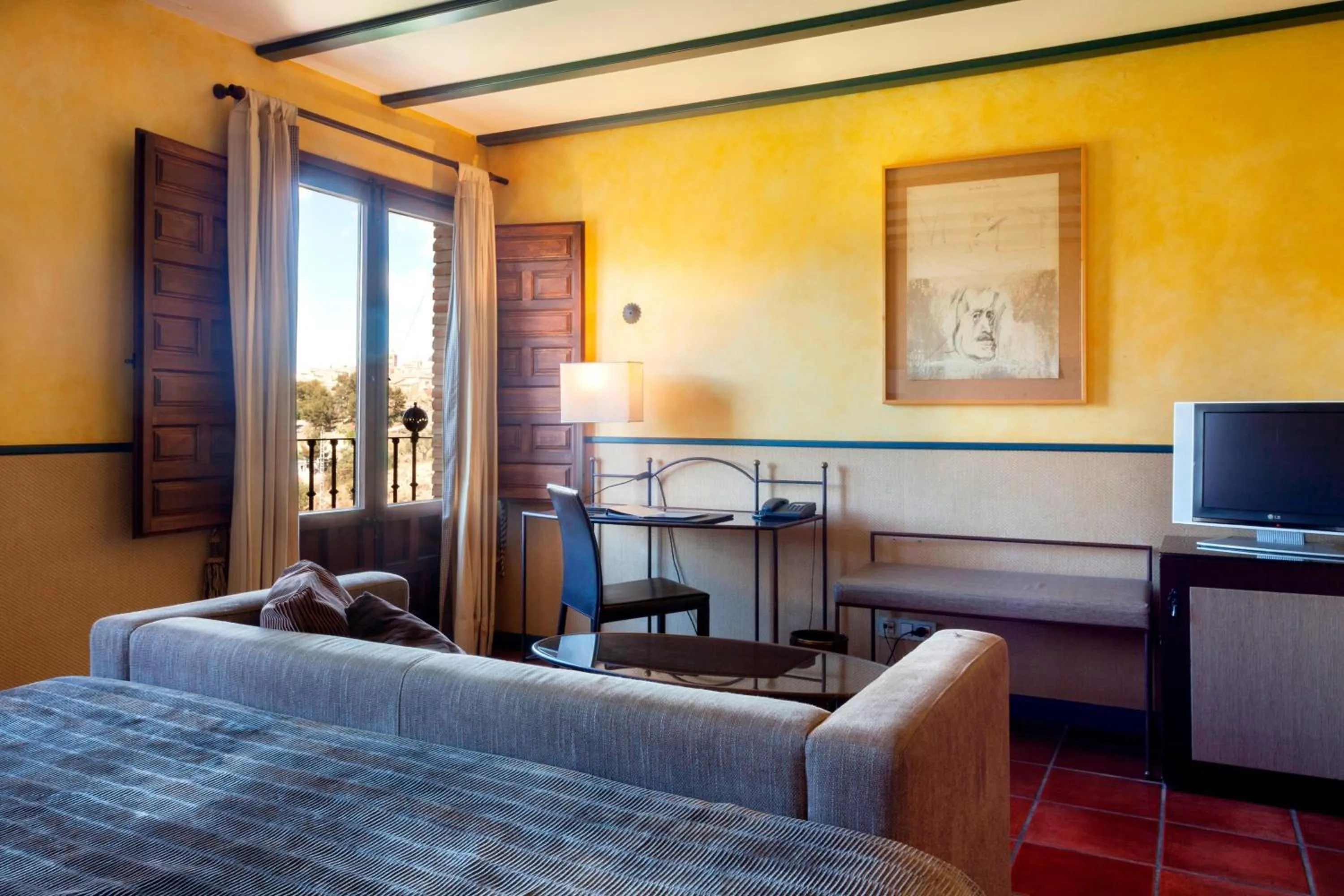 Photo of the whole room, Bed in AC Hotel Ciudad de Toledo by Marriott