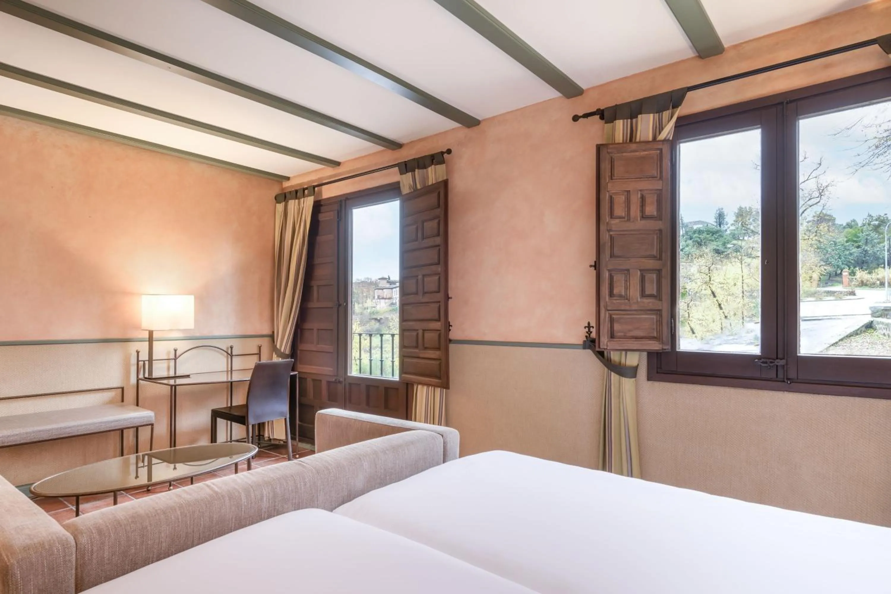 Photo of the whole room, Bed in AC Hotel Ciudad de Toledo by Marriott