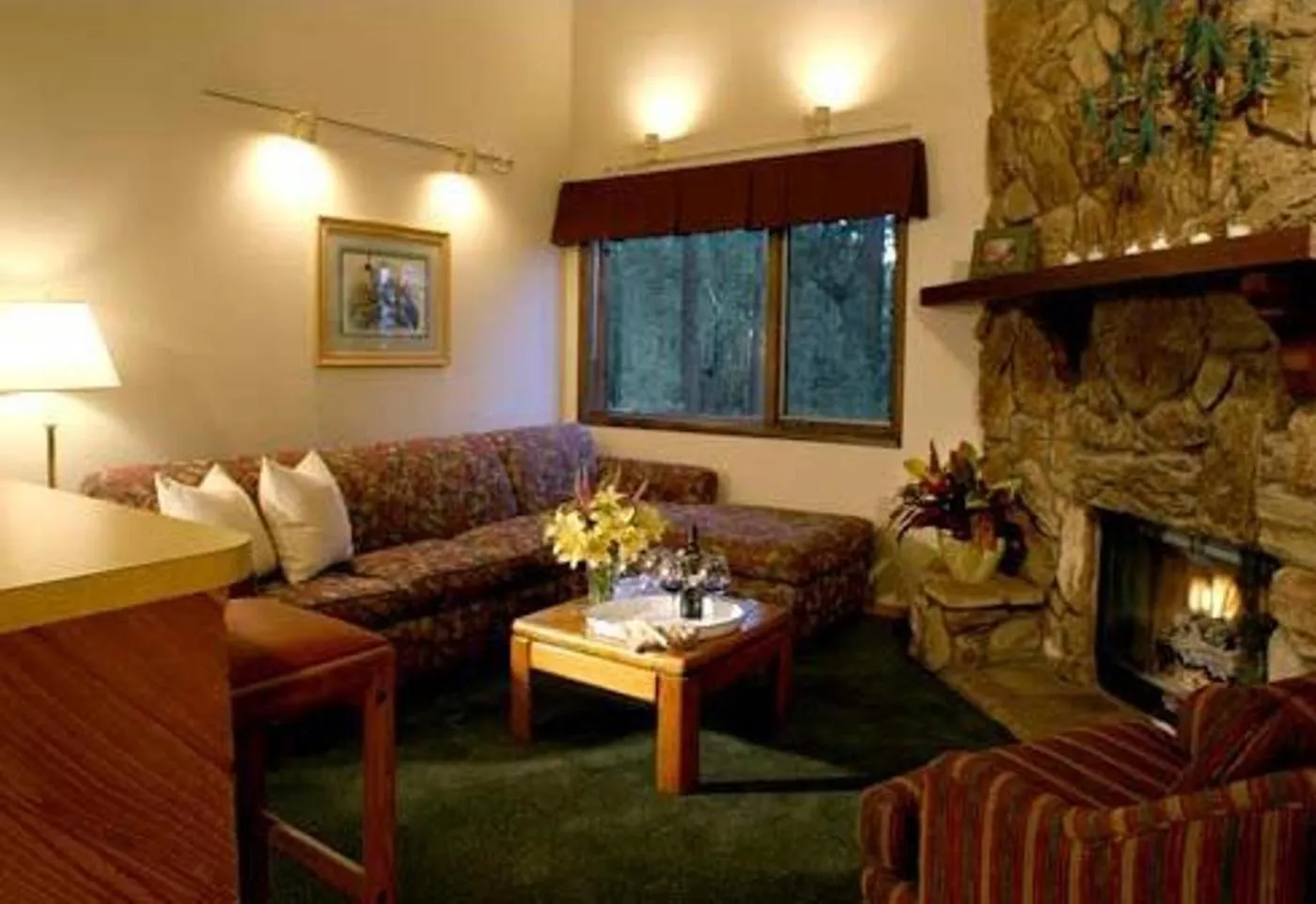 Living room in GetAways at Snow Lake Lodge