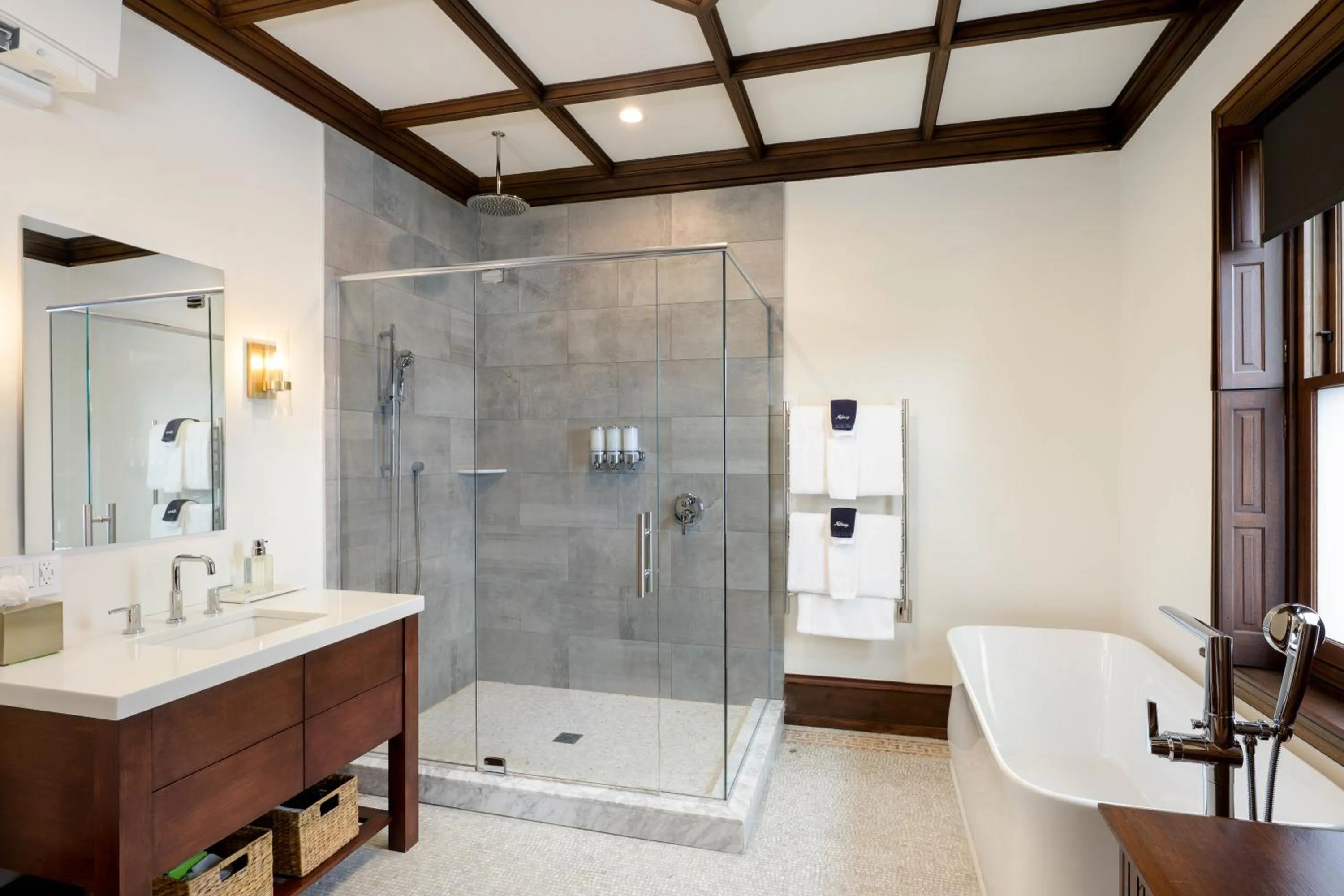 Shower in Wilbur Mansion