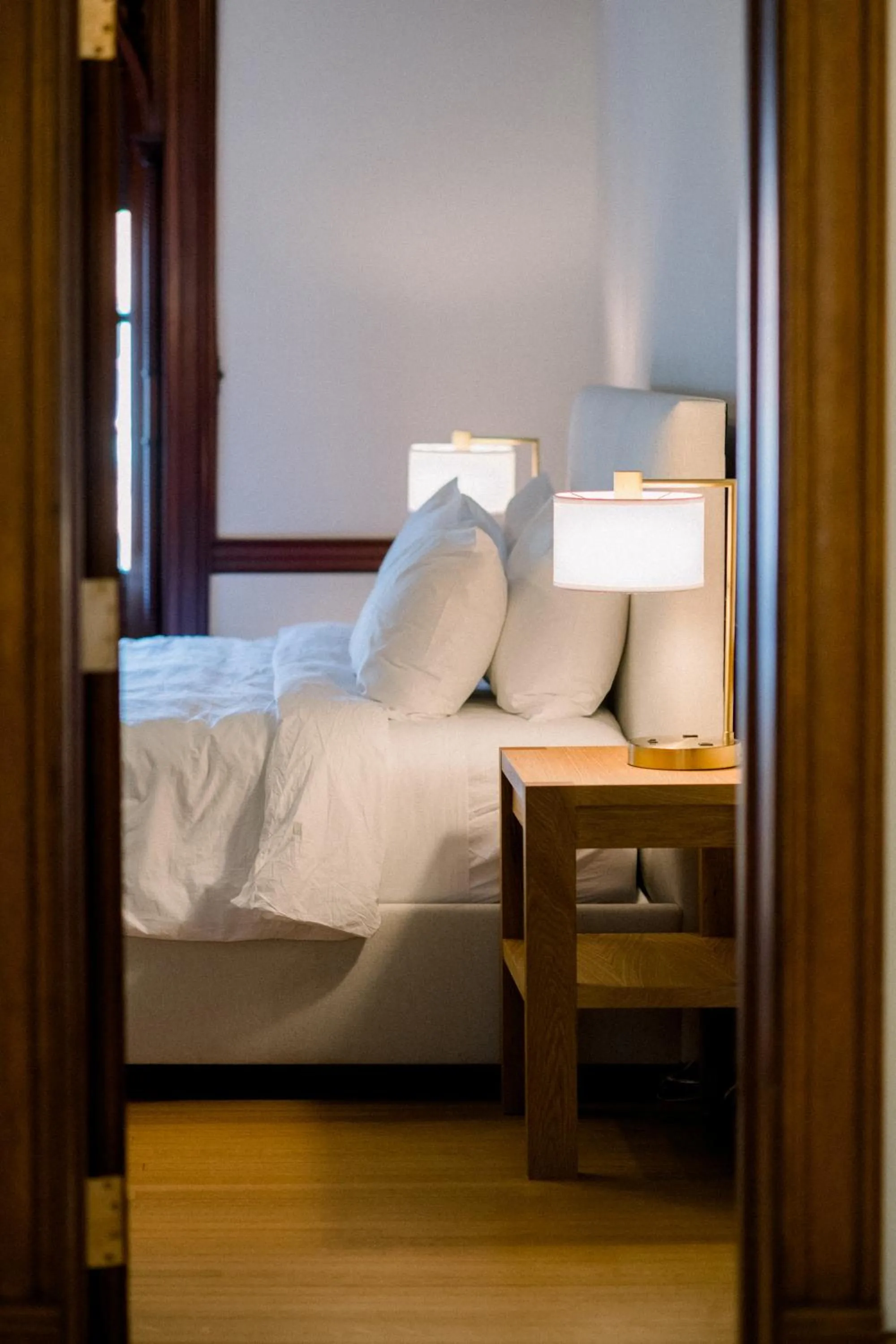 Bed in Wilbur Mansion