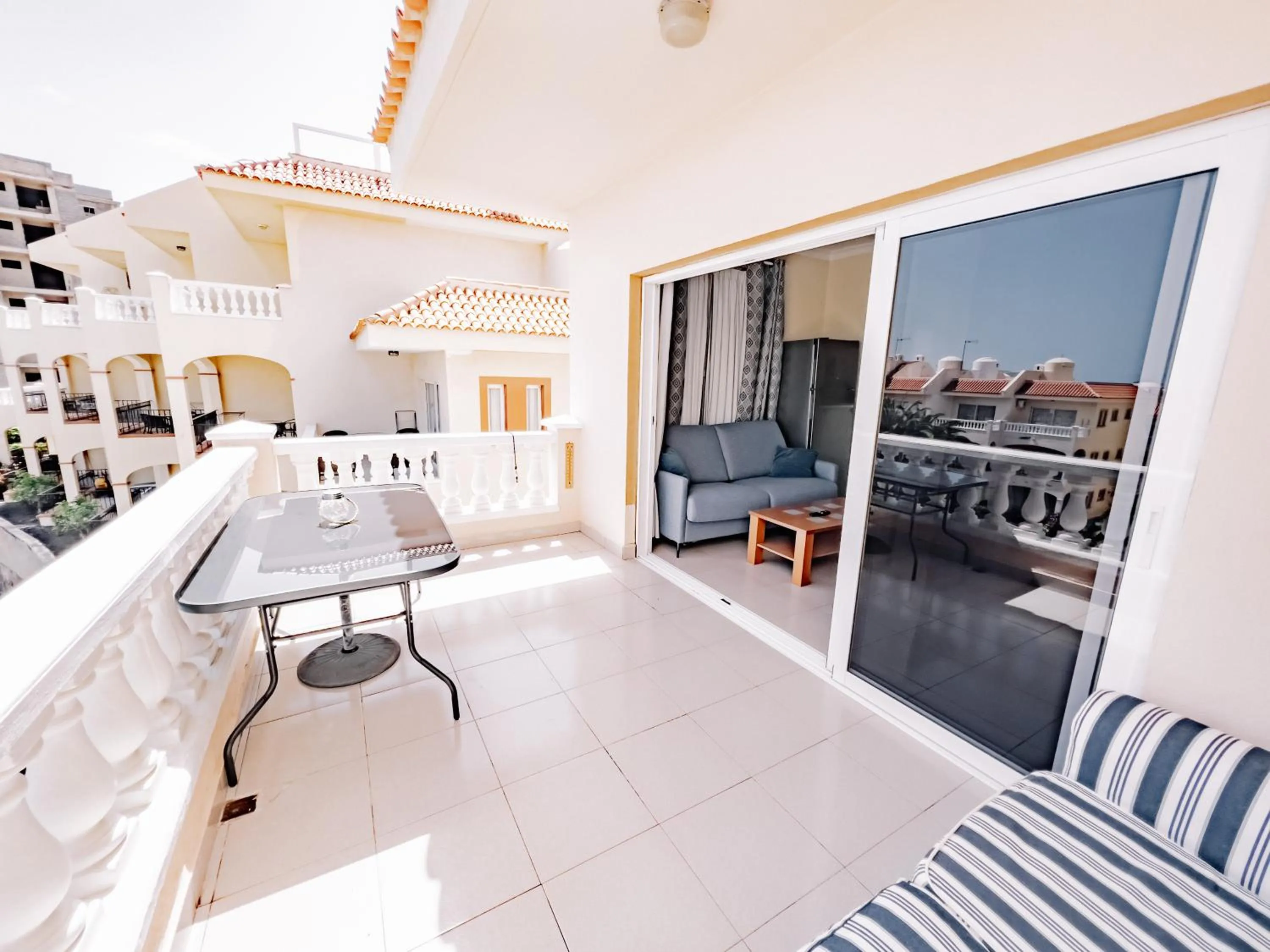 Balcony/Terrace, Bed in Golf Park Ocean Paradise- Golf del Sur