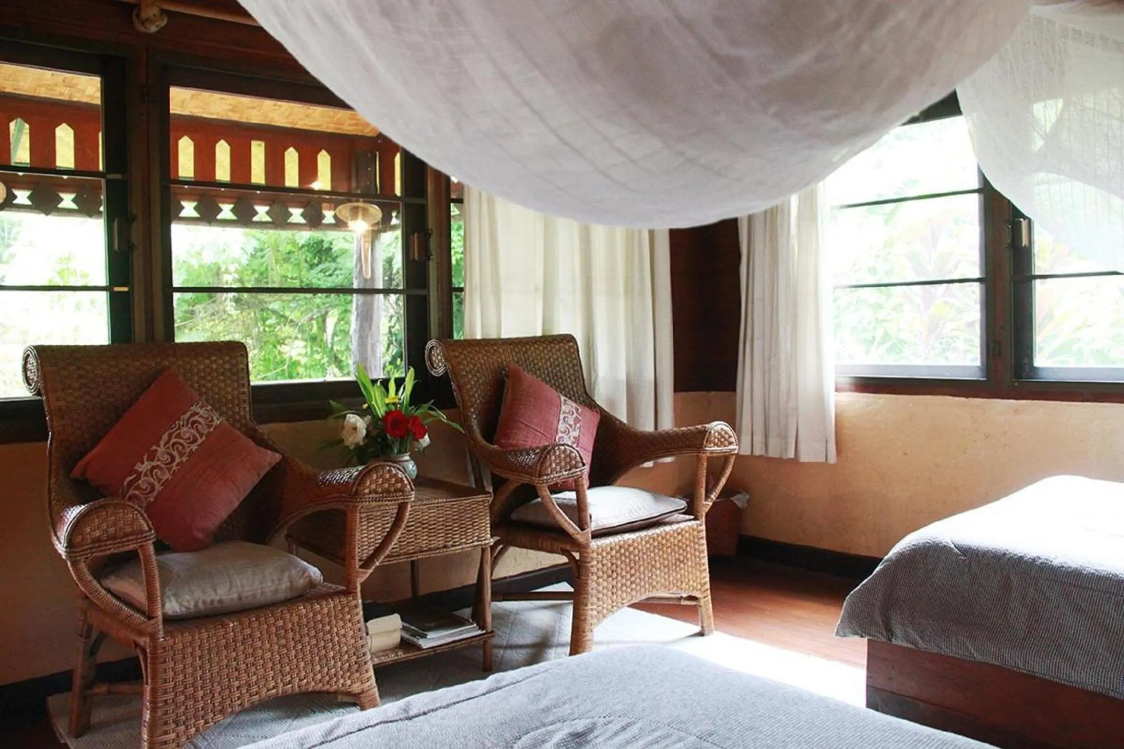 Bed in Mae Sa Valley Farm Stay Resort