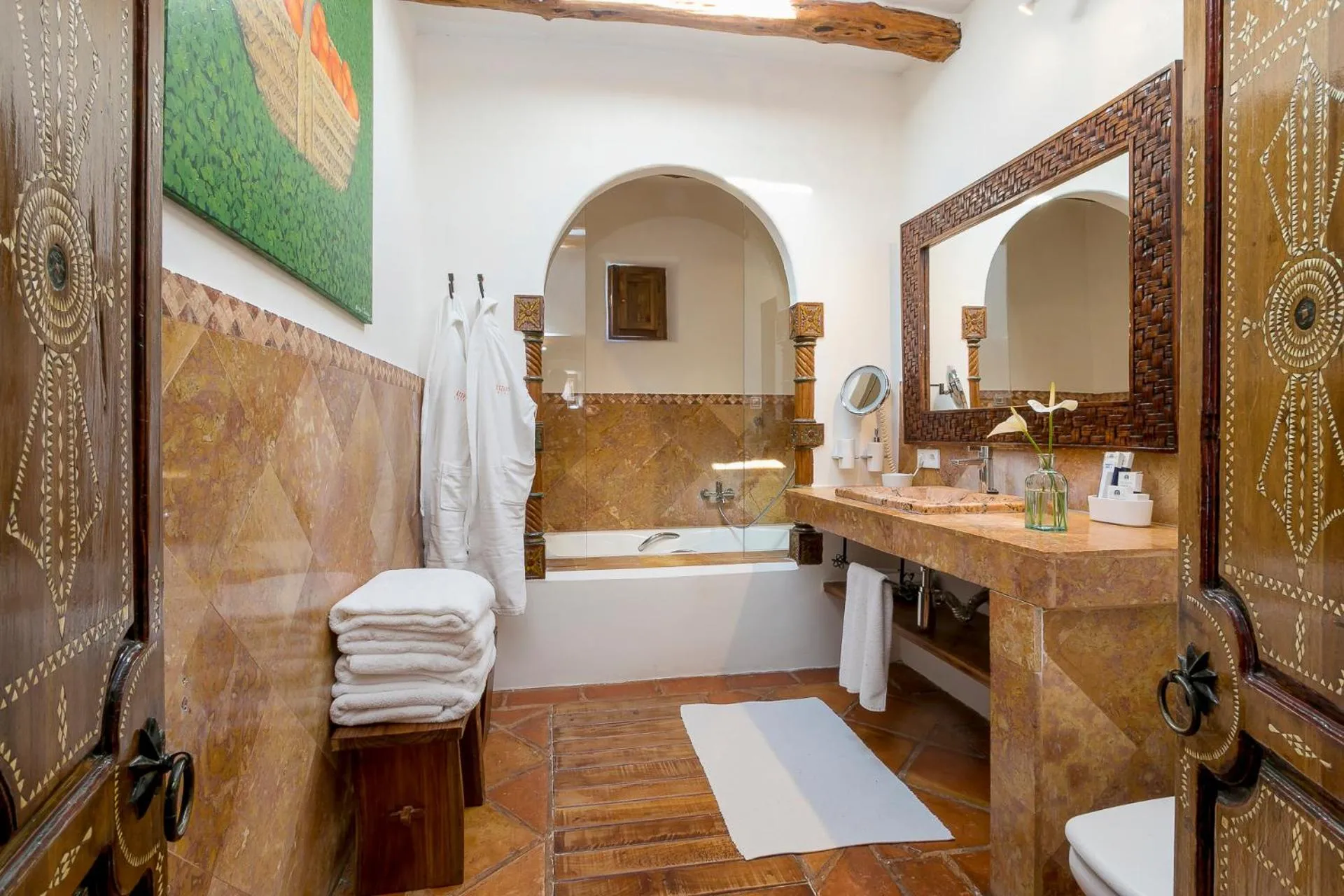 Bathroom in Agroturismo Atzaró