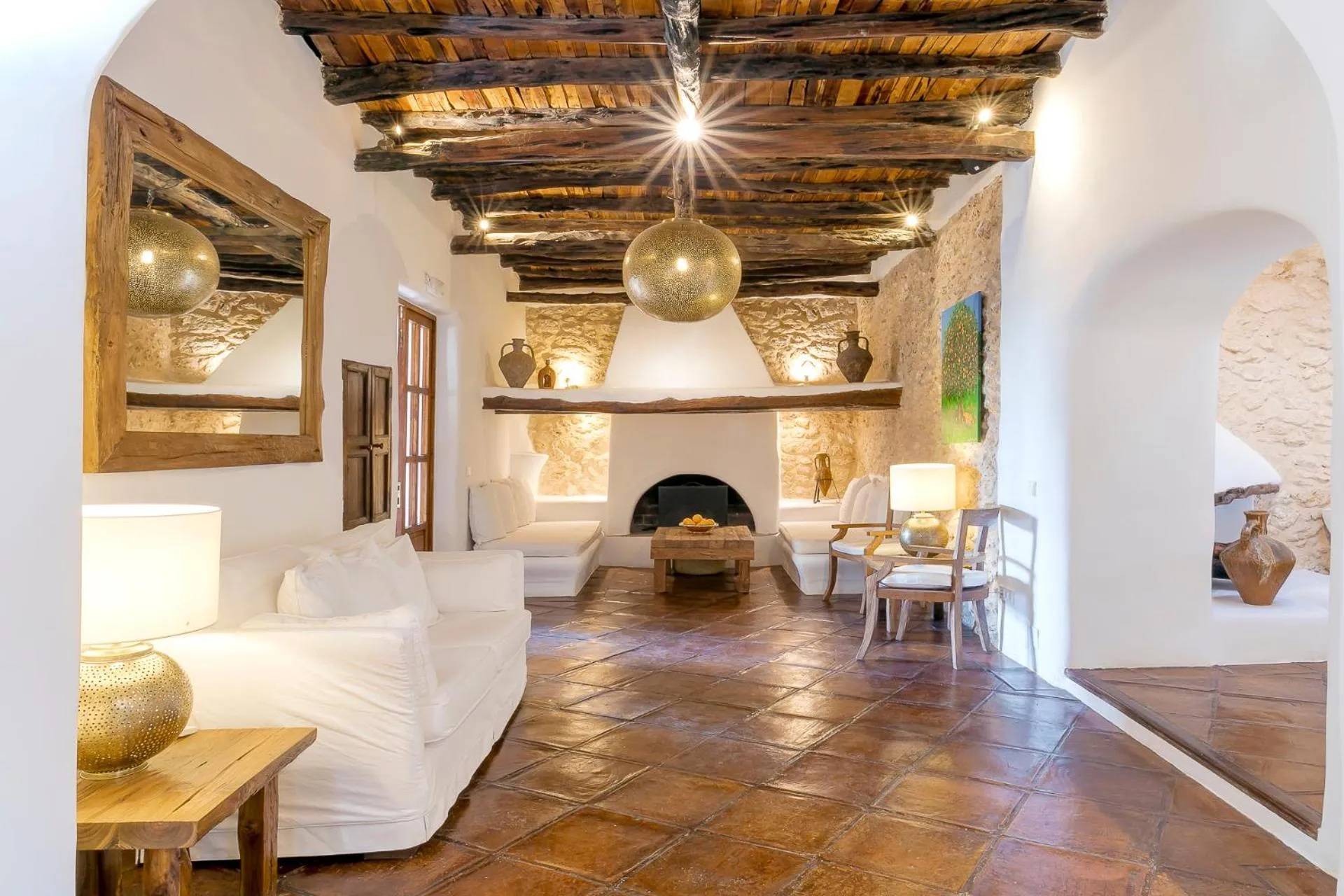 Seating area in Agroturismo Atzaró