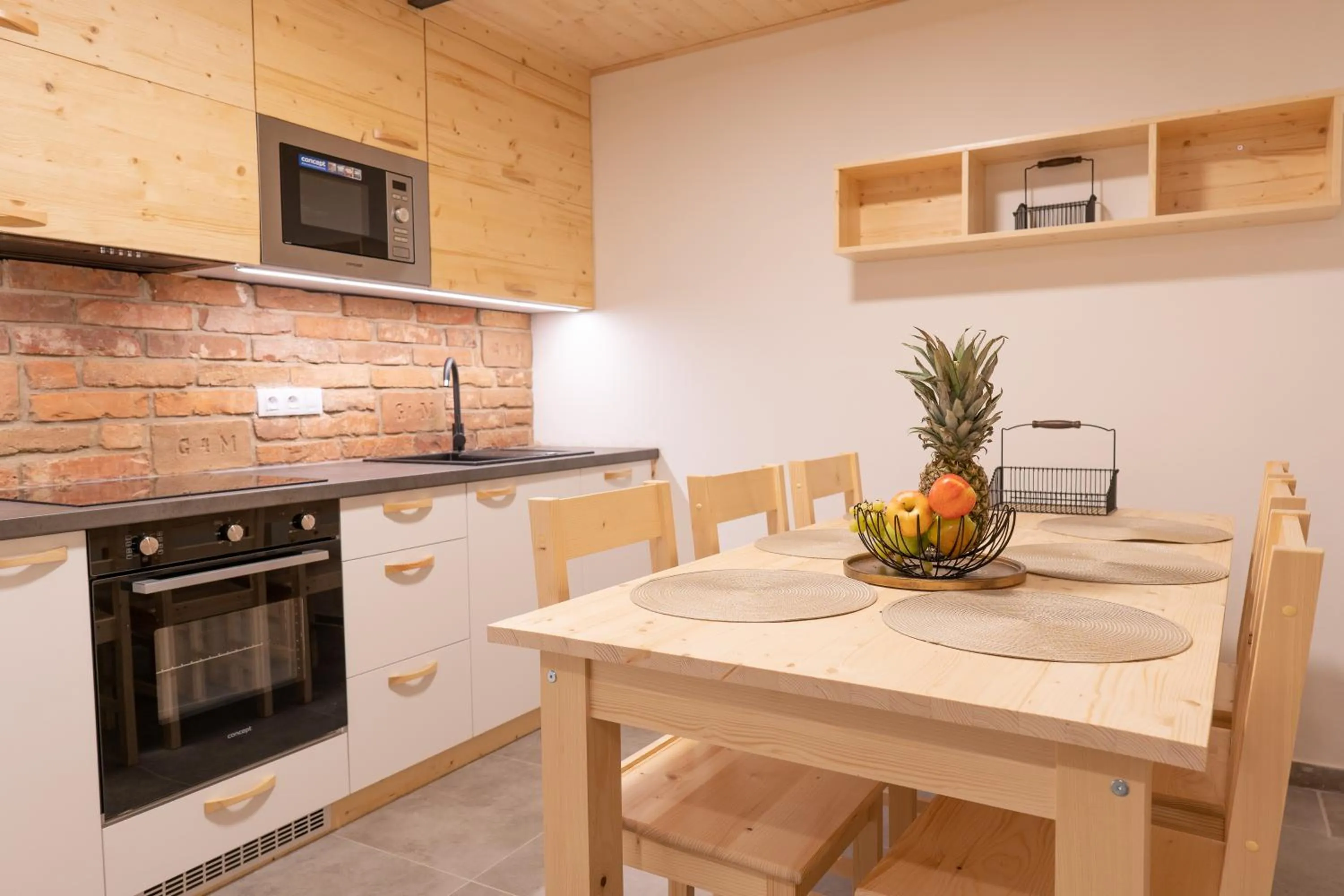 Kitchen or kitchenette in Apartmány NONE