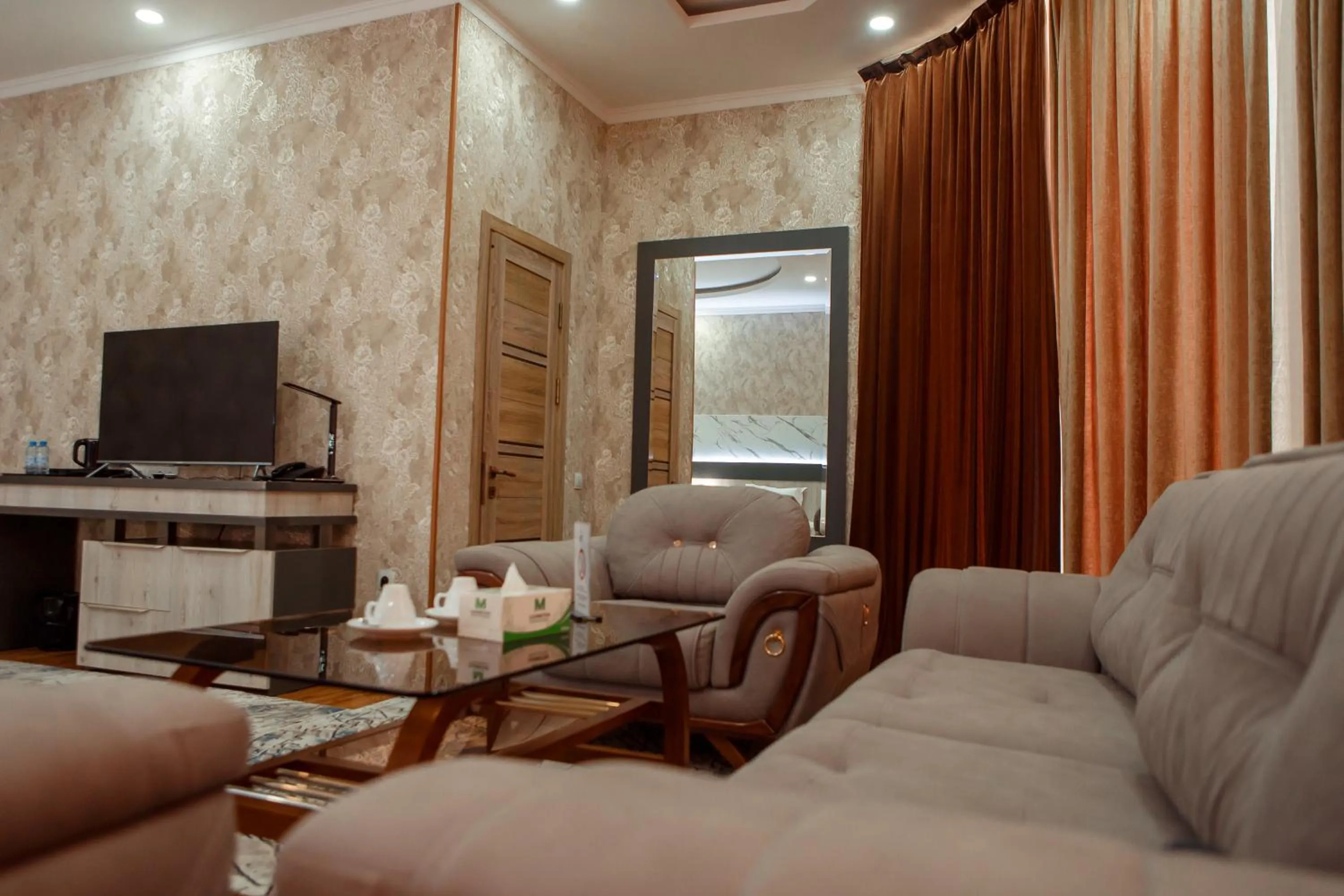 Seating area in Ada Hotel