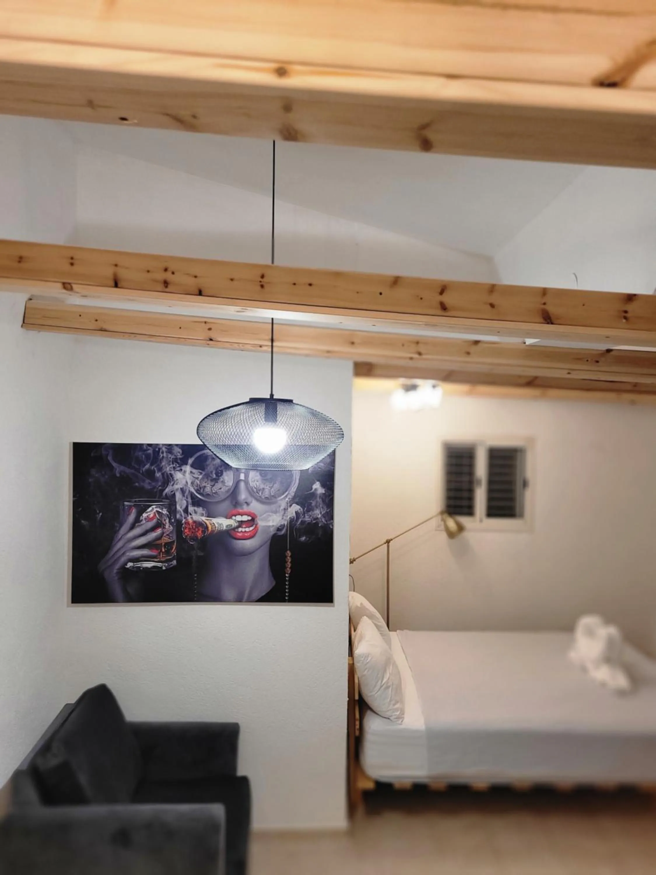 Photo of the whole room, Bed in Maya Guest House - German Colony & Baháí Gardens, Haifa