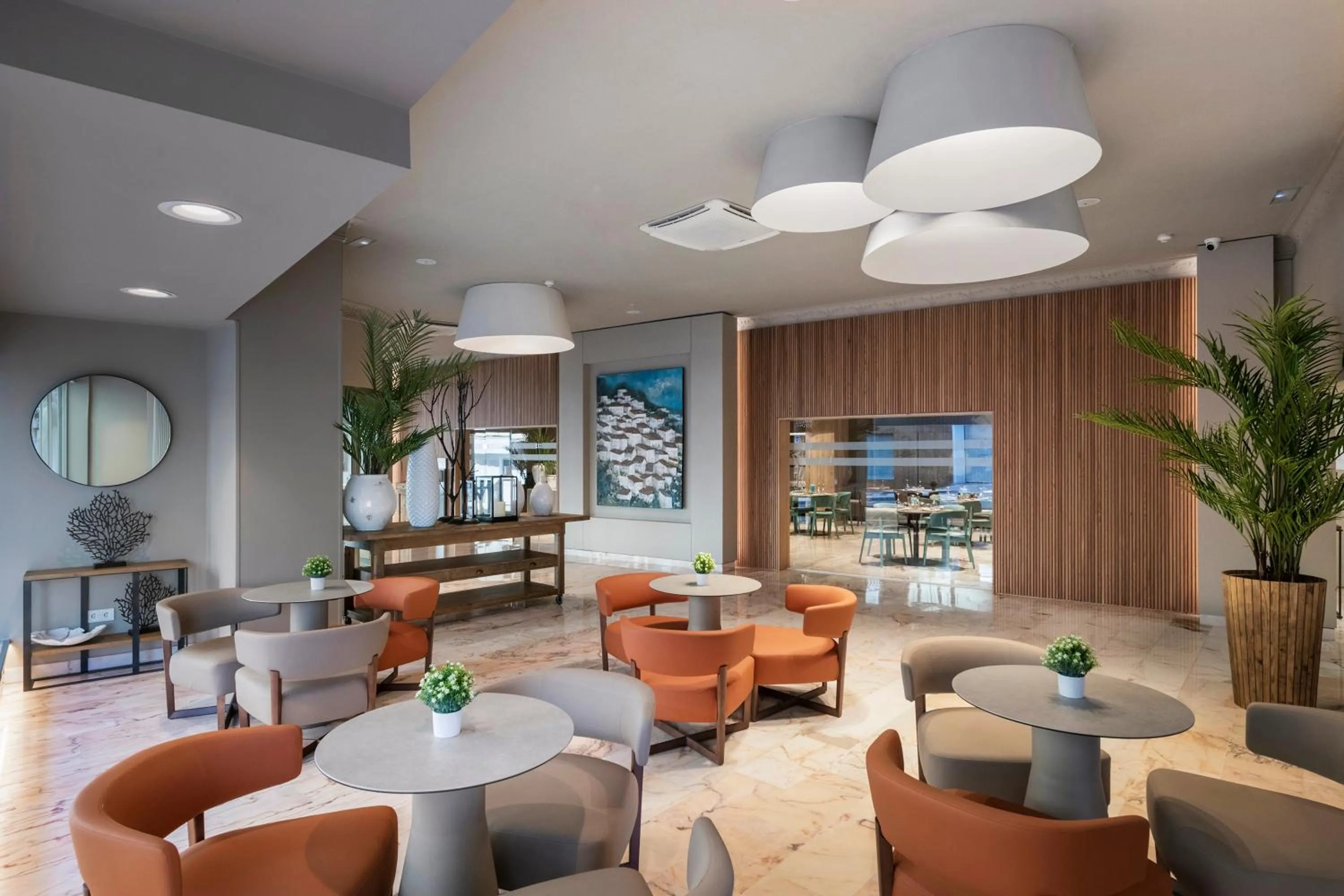 Lobby or reception in Salles Hotel Málaga Centro