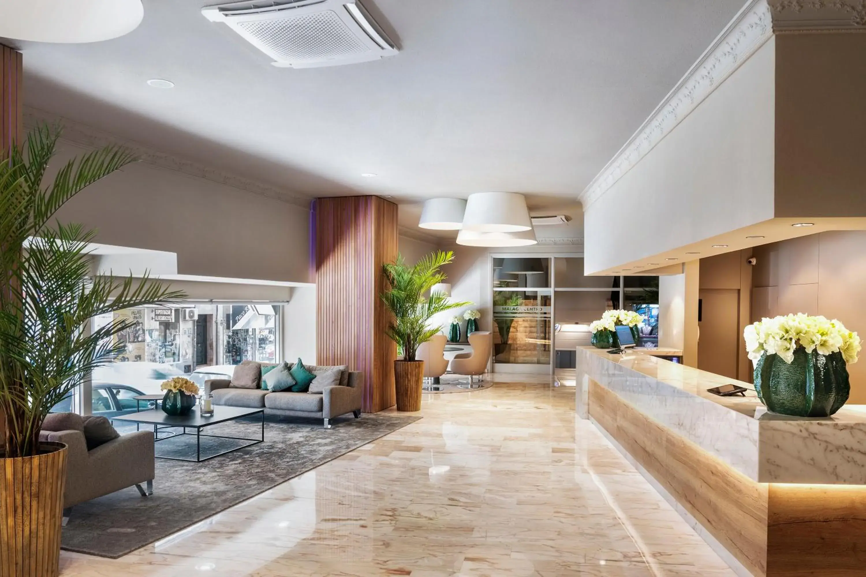 Lobby or reception in Salles Hotel Málaga Centro Lobby or reception in Salles Hotel Málaga Centro