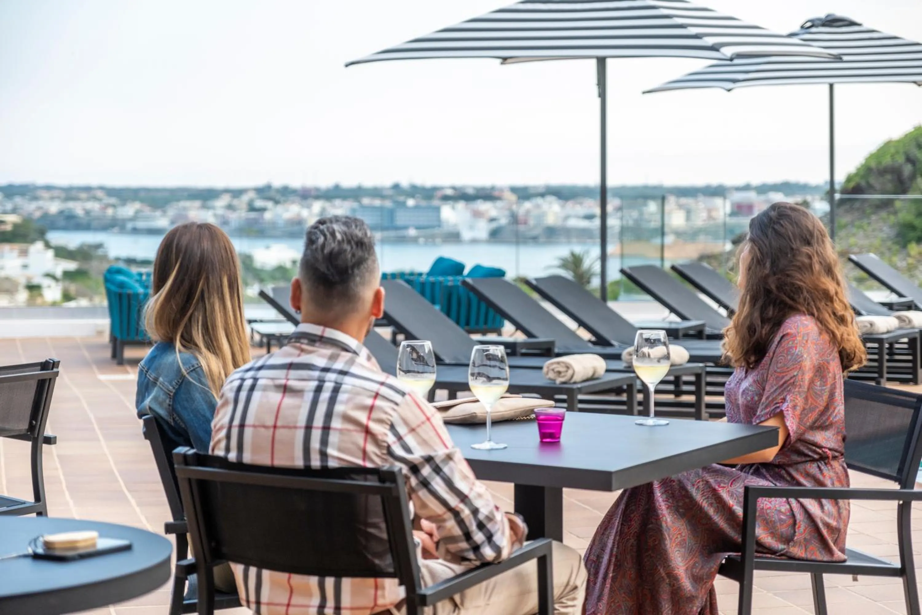 Patio in Calallonga Hotel Menorca