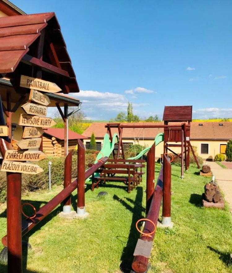 Children play ground in Apartmány, Penzion, Wellness U zlaté rybky
