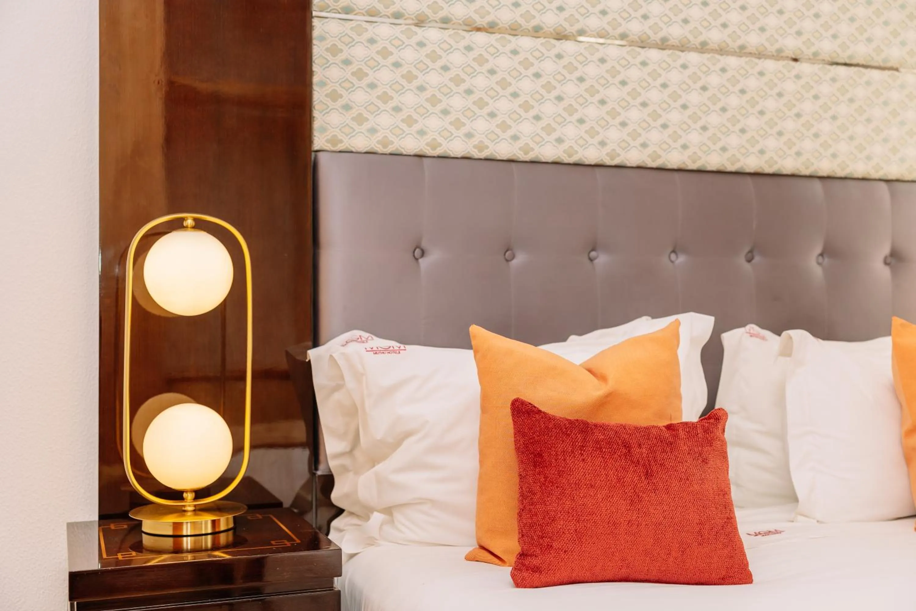 Decorative detail, Bed in Monicca Collection Suites and Residences