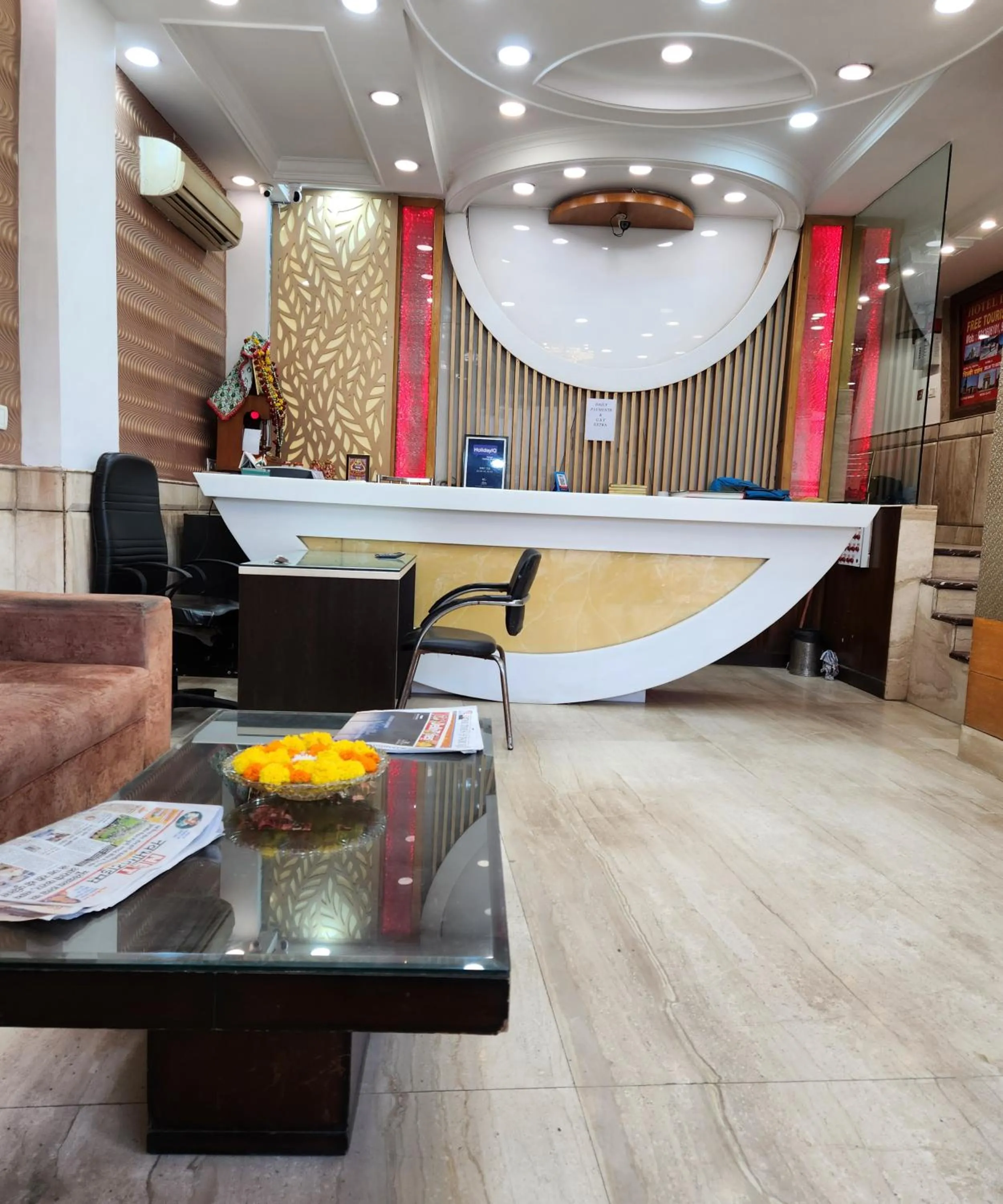 Lobby or reception in Hotel Delhi Heart at New Delhi Railway Station