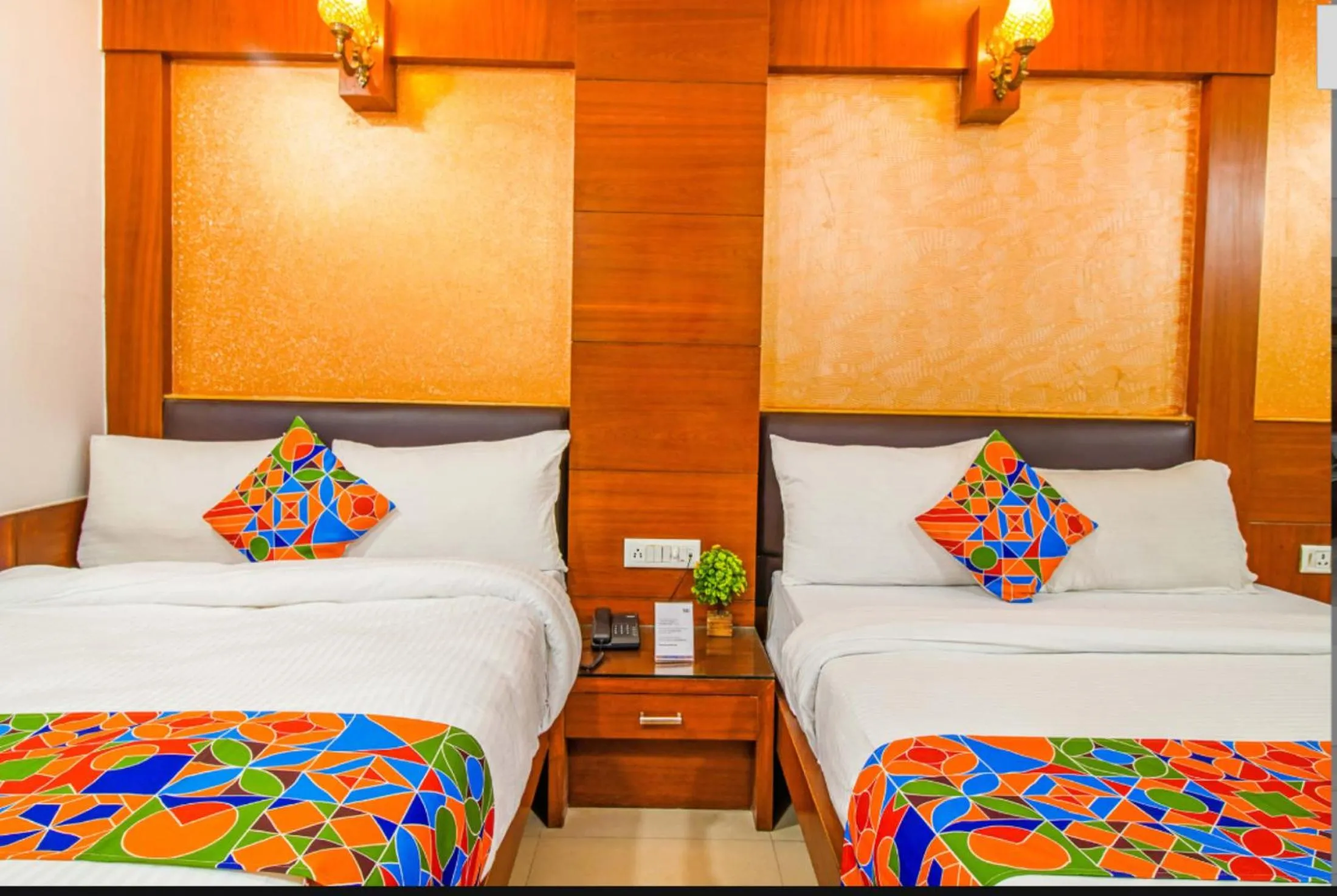 Bedroom in Hotel Delhi Heart at New Delhi Railway Station