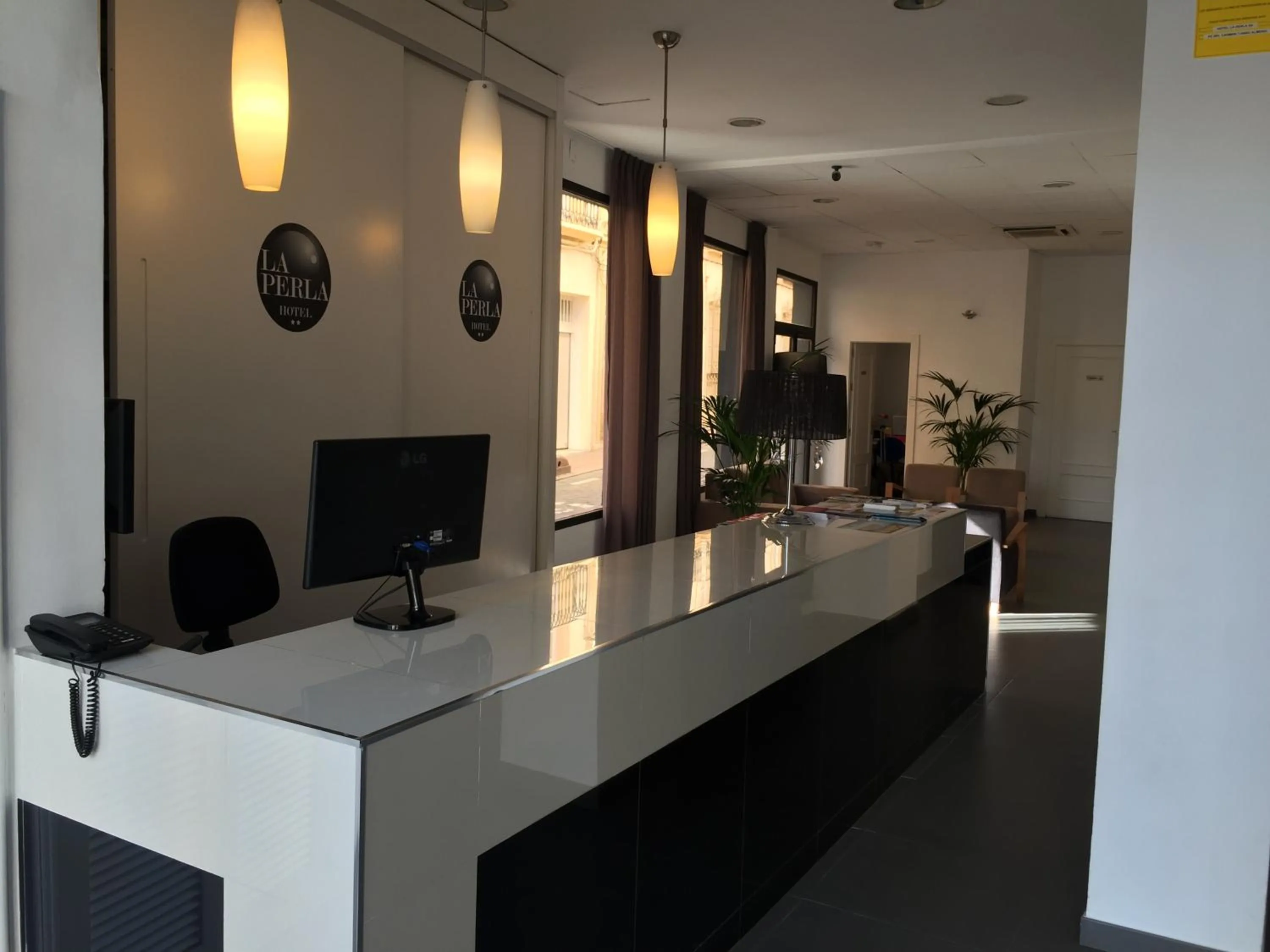 Lobby or reception in La Perla