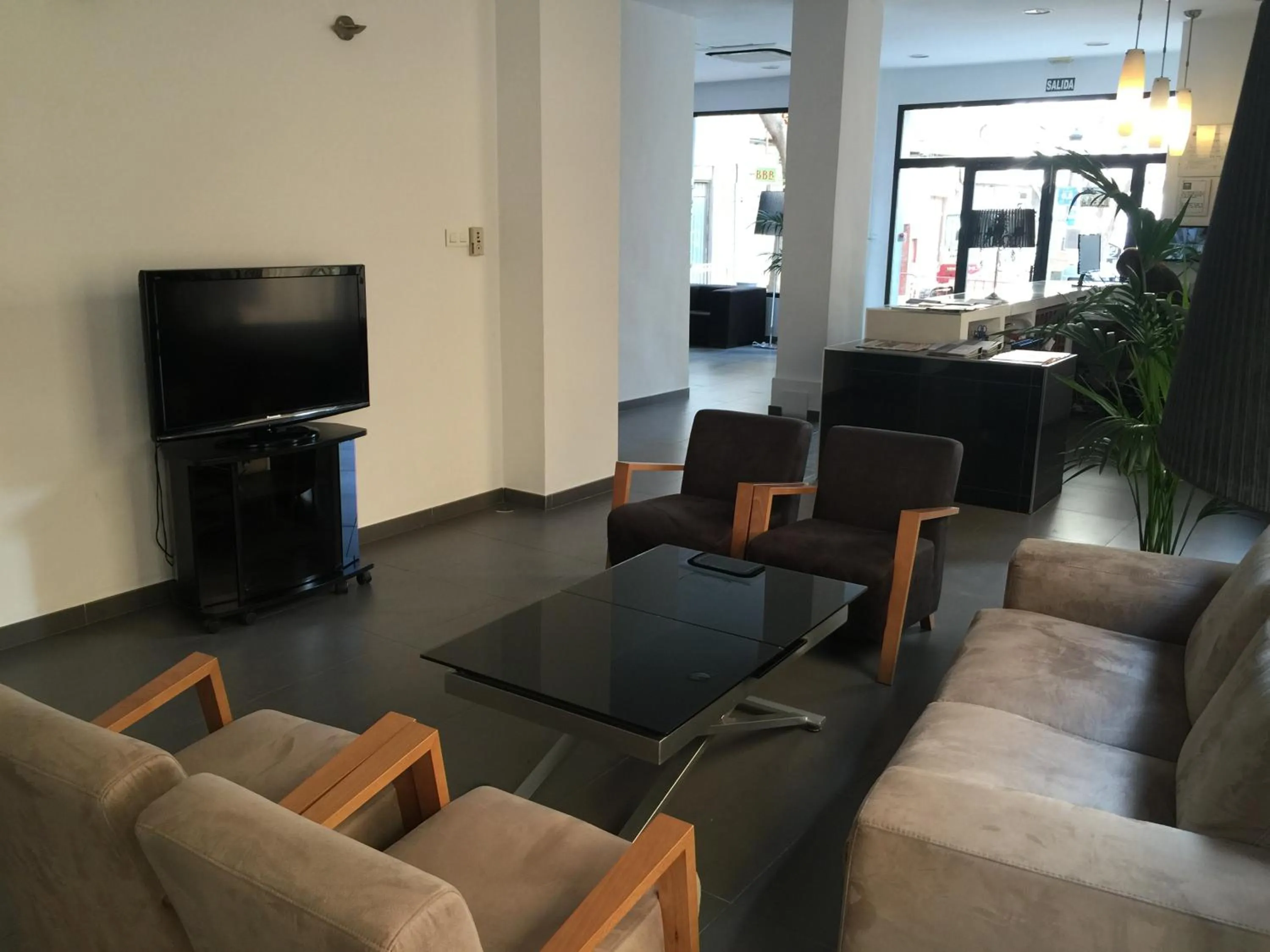 Lobby or reception in La Perla