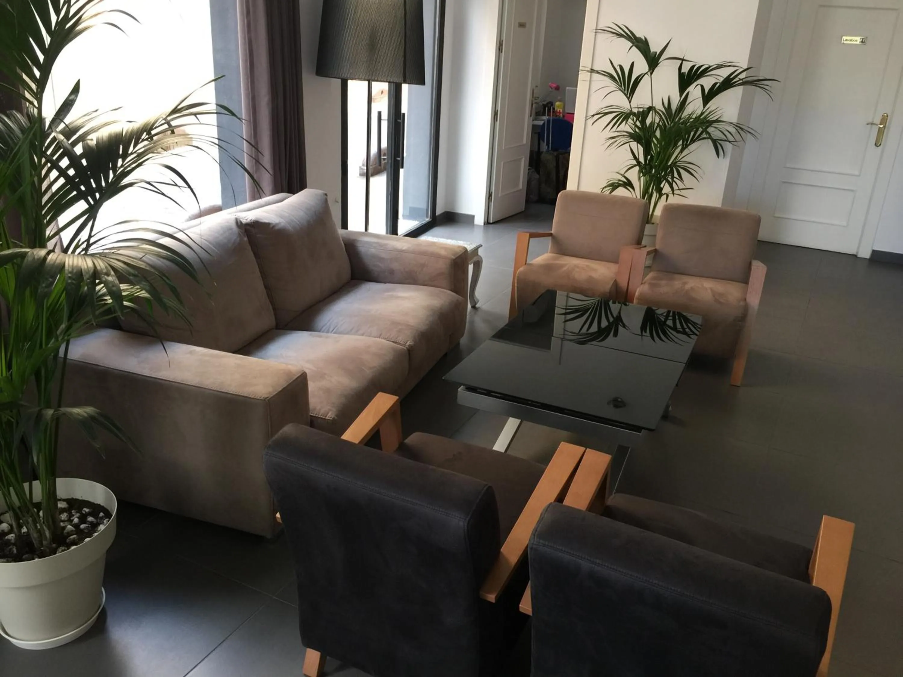 Lobby or reception in La Perla