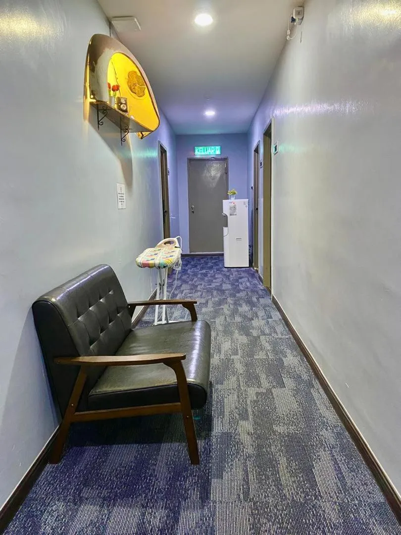 Seating area in RNK BoutiQue HOTEL