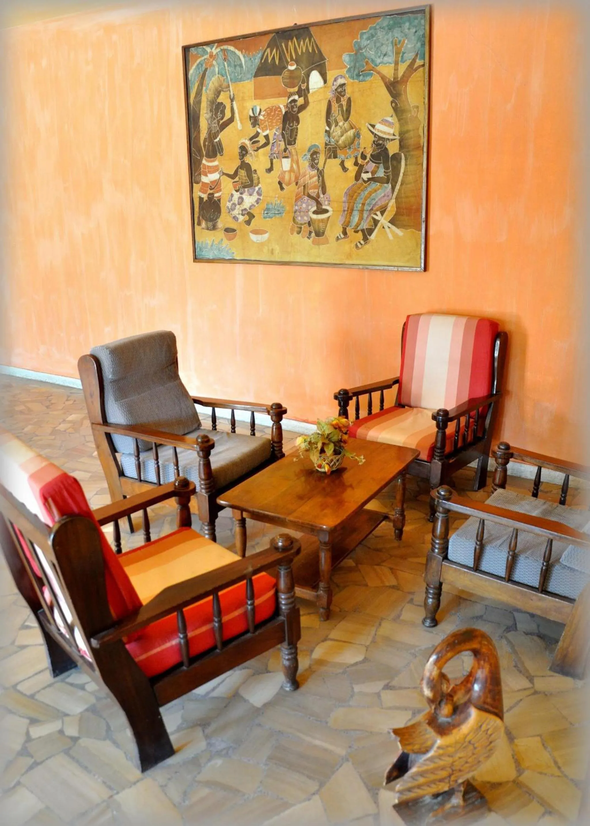 Communal lounge/ TV room in Hotel Aurore Lomé