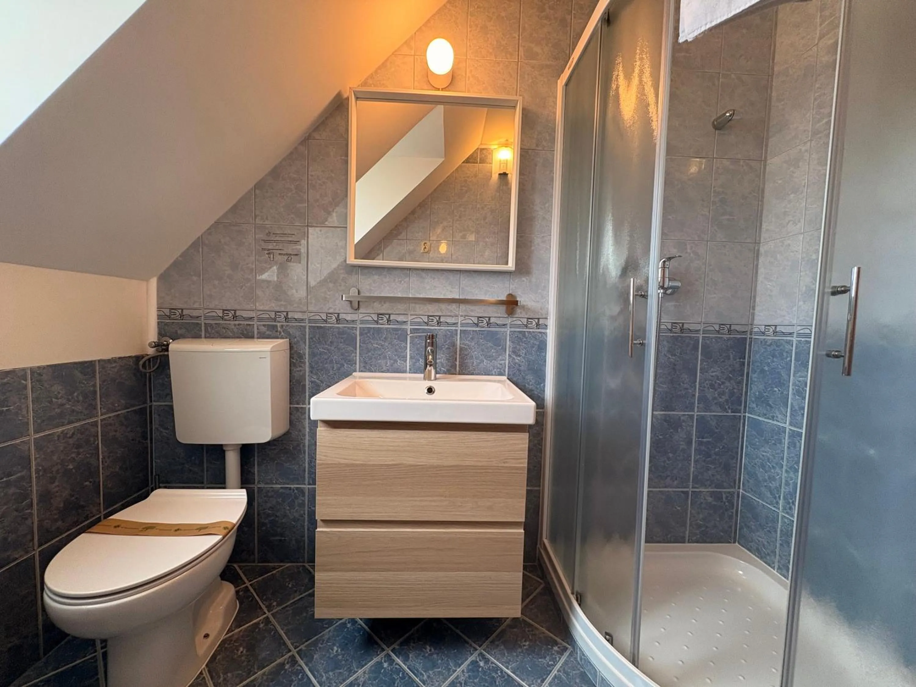 Shower in Guesthouse Les
