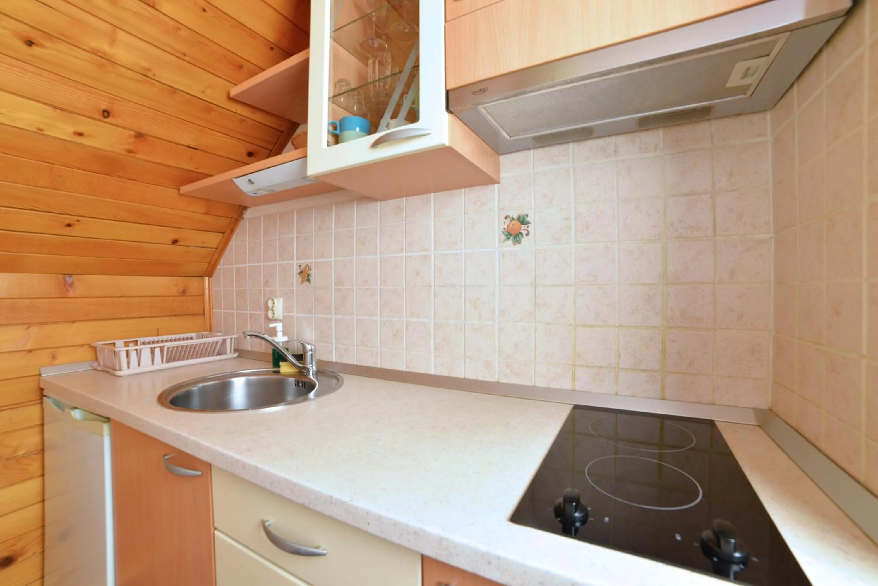 Kitchen or kitchenette in Guesthouse Les