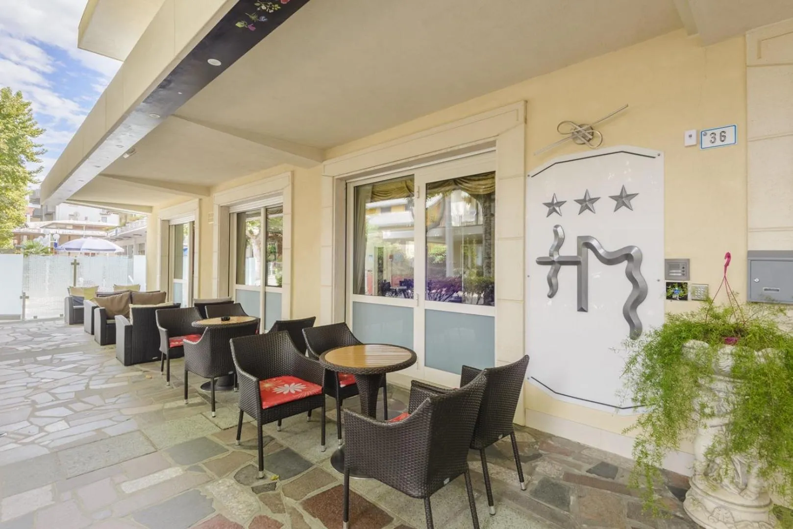 Patio in Hotel Madison