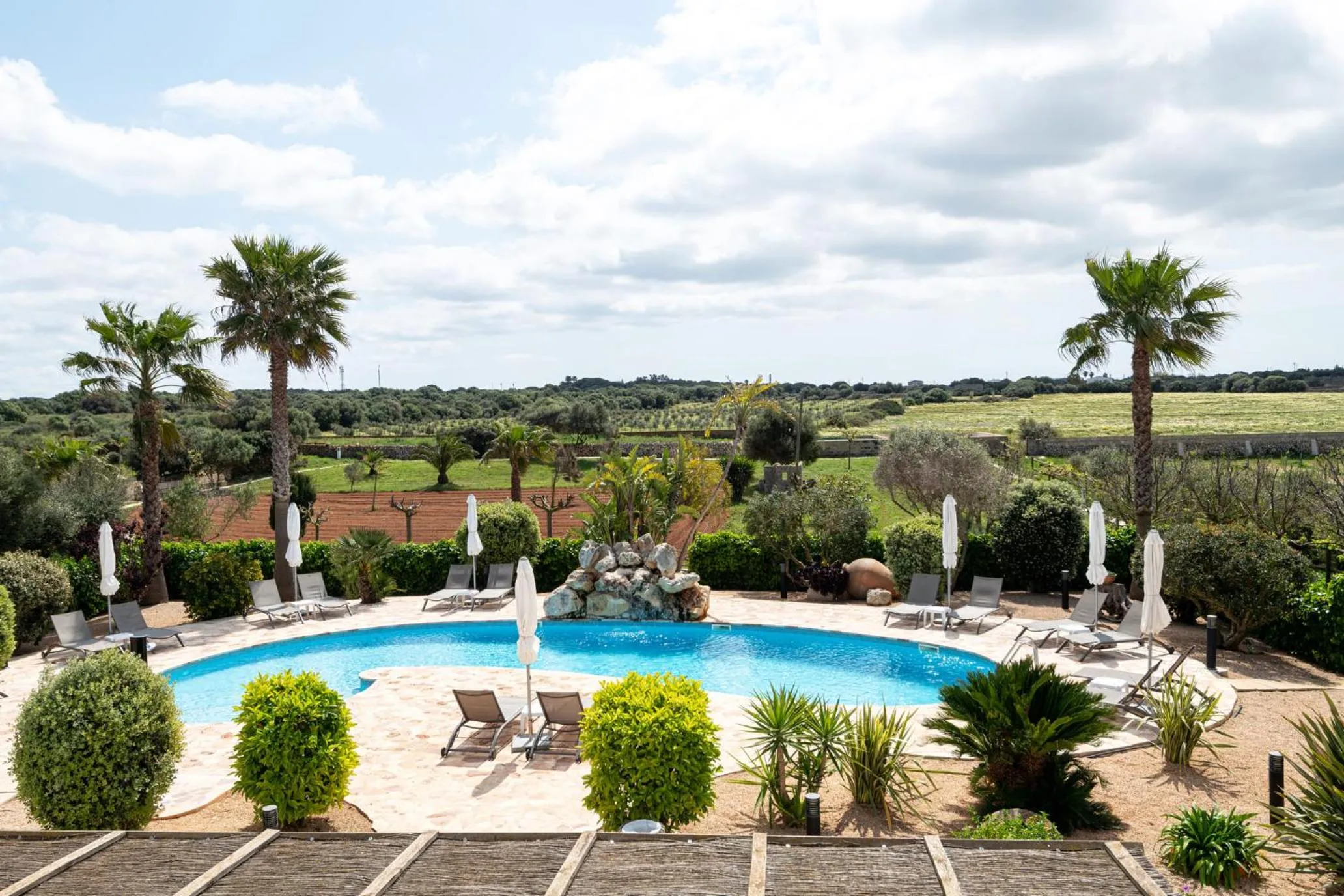 Pool view in Agroturismo Son Juaneda