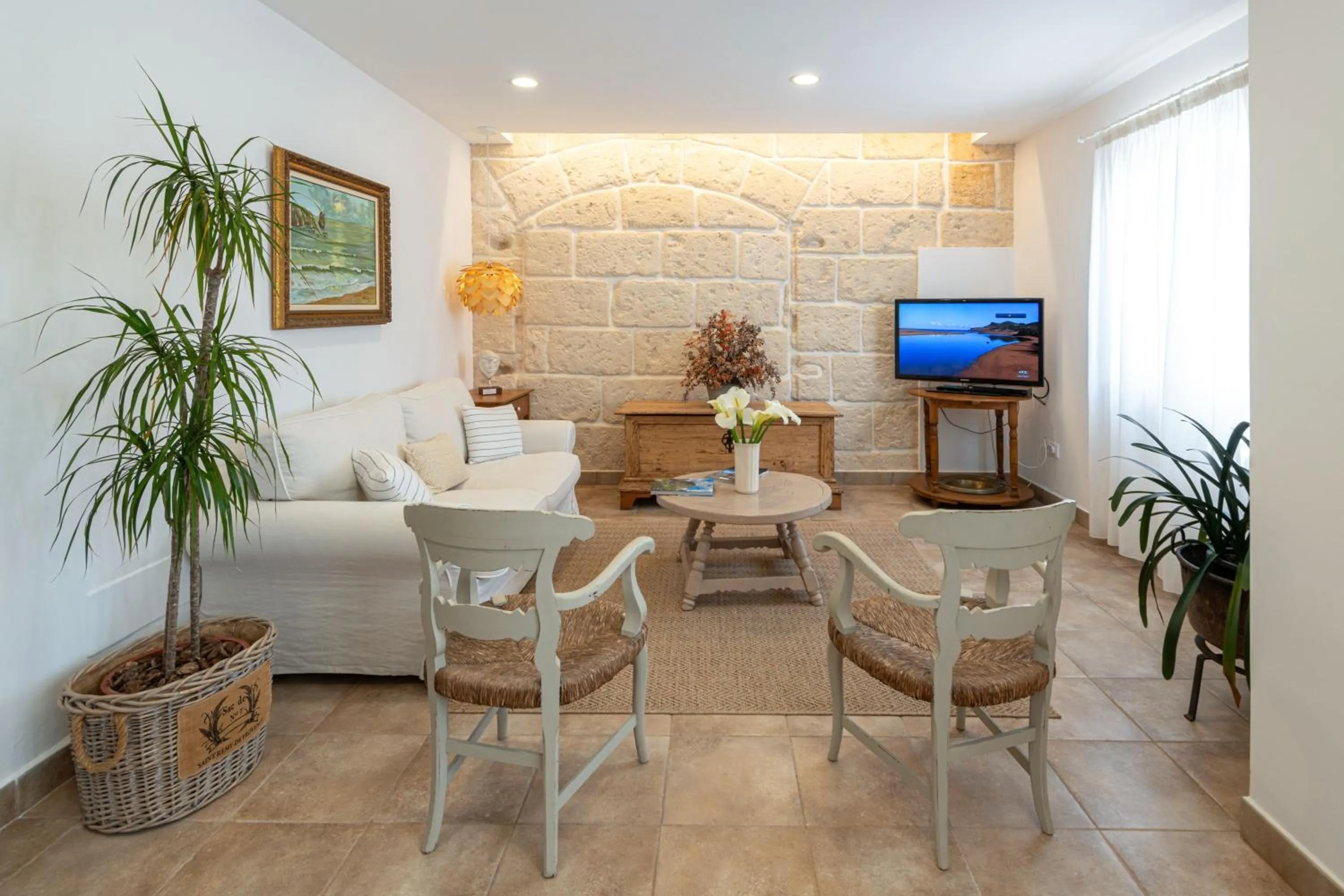 Communal lounge/ TV room in Agroturismo Son Juaneda