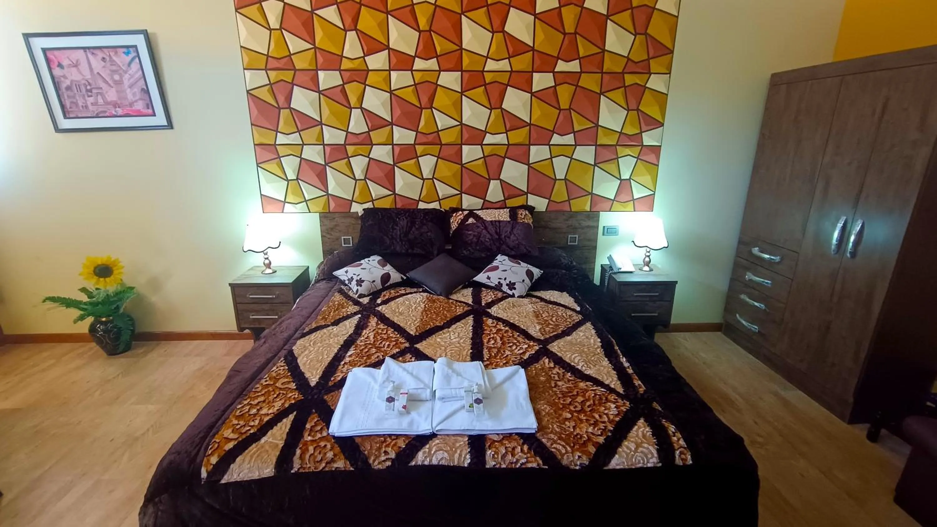 Bed in Hotel Gran Aurum