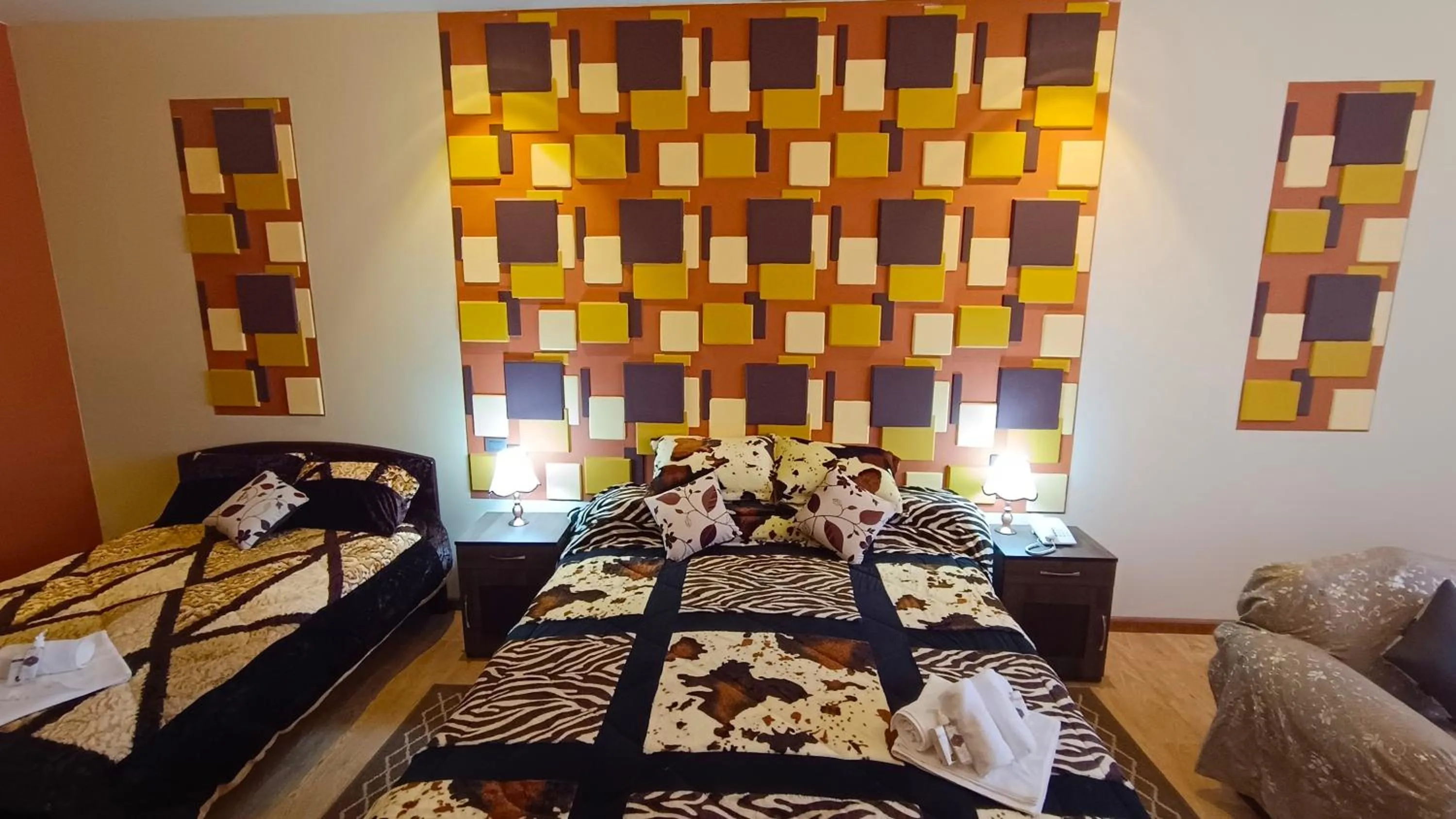 Bed in Hotel Gran Aurum