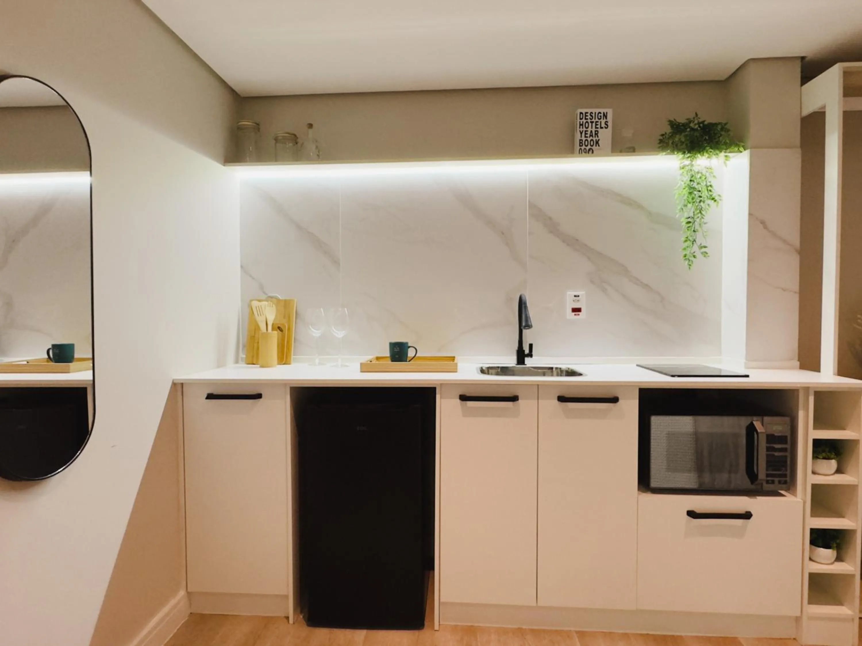 Kitchen or kitchenette in Apê Paulista Alameda Santos