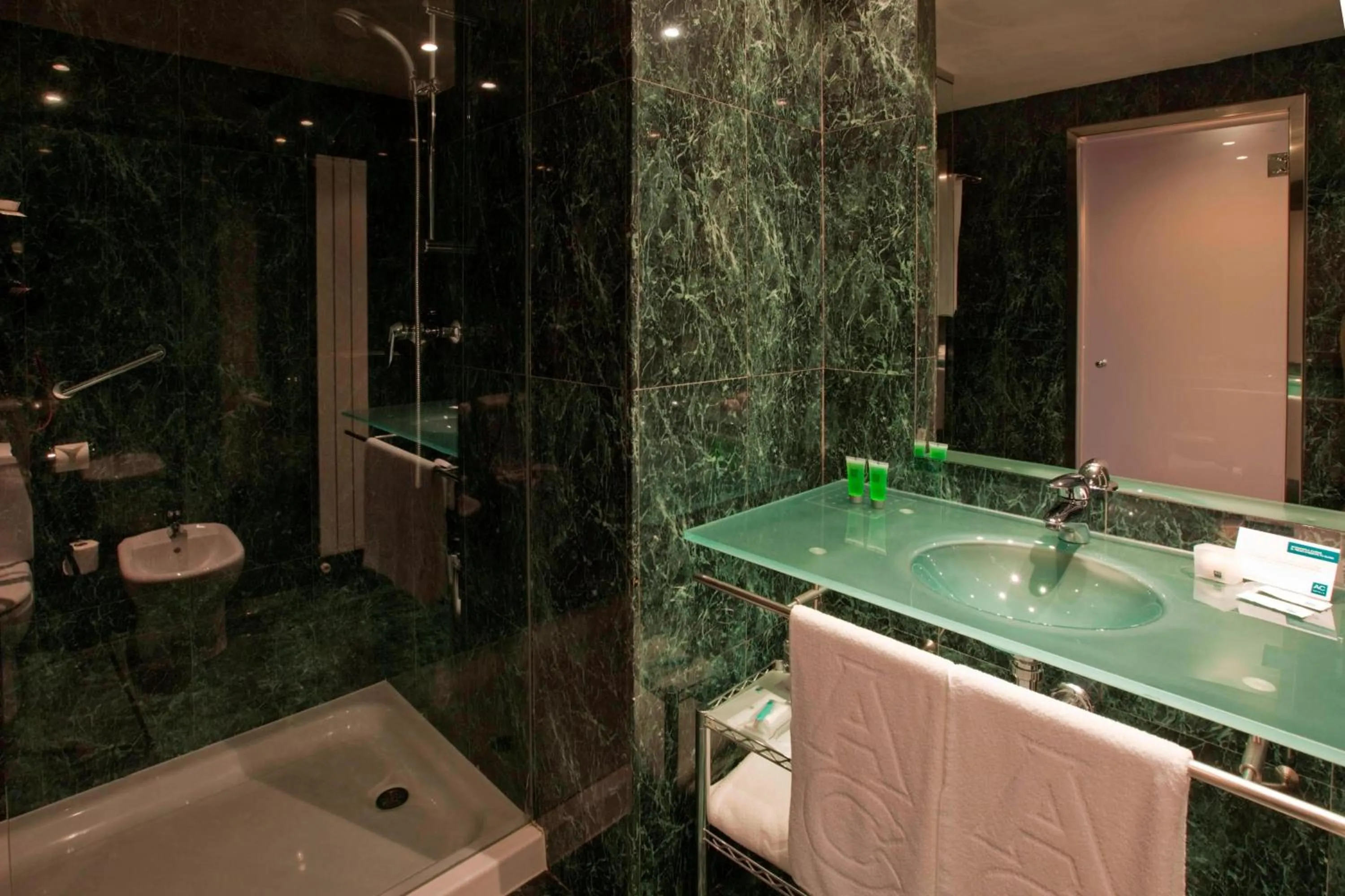 Bathroom in AC Hotel Guadalajara by Marriott, Spain