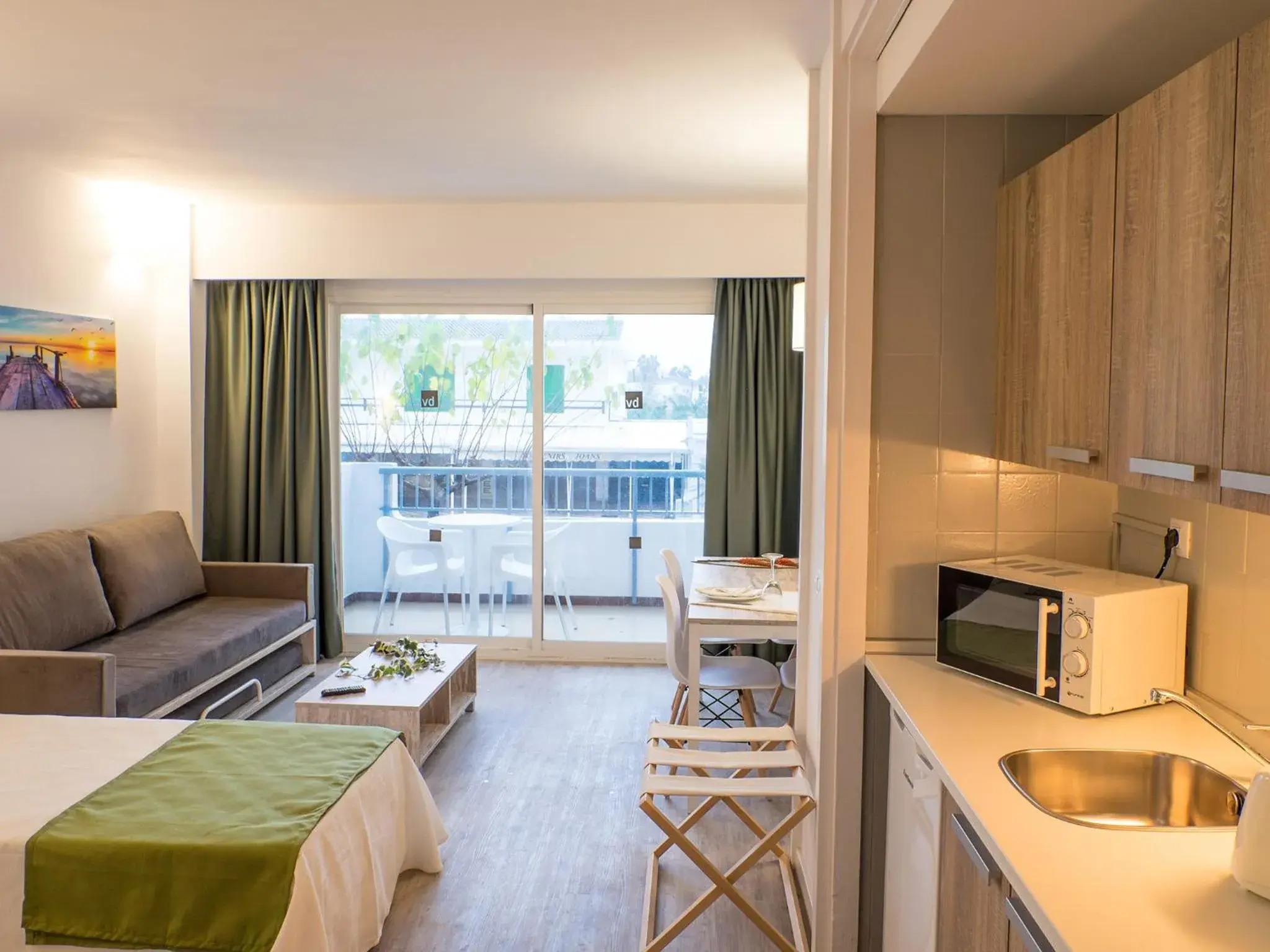 Balcony/Terrace, Bed in BelleVue Club Balcony/Terrace, Bed in BelleVue Club