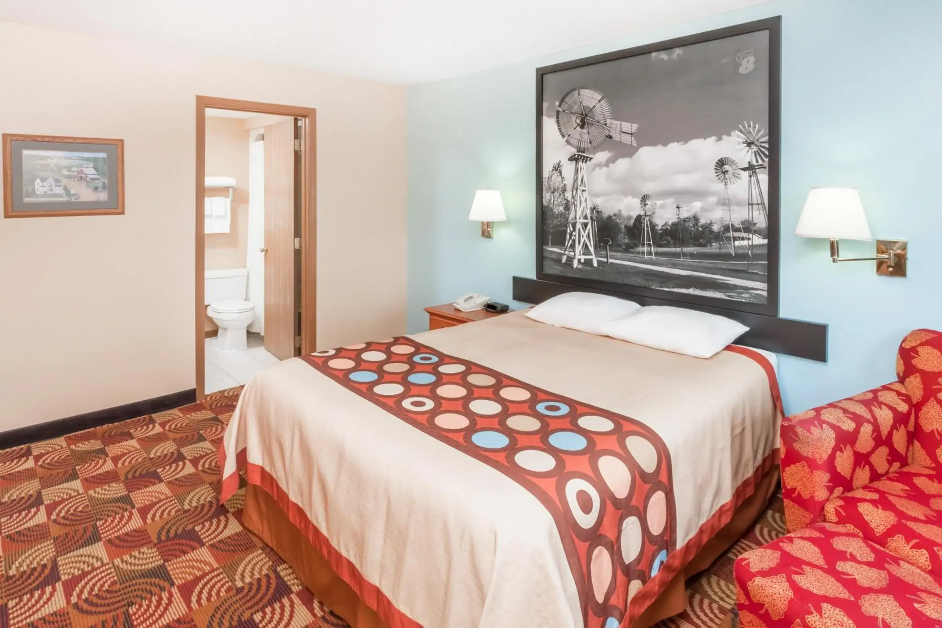 Bedroom, Bed in Super 8 by Wyndham Shipshewana Bedroom, Bed in Super 8 by Wyndham Shipshewana