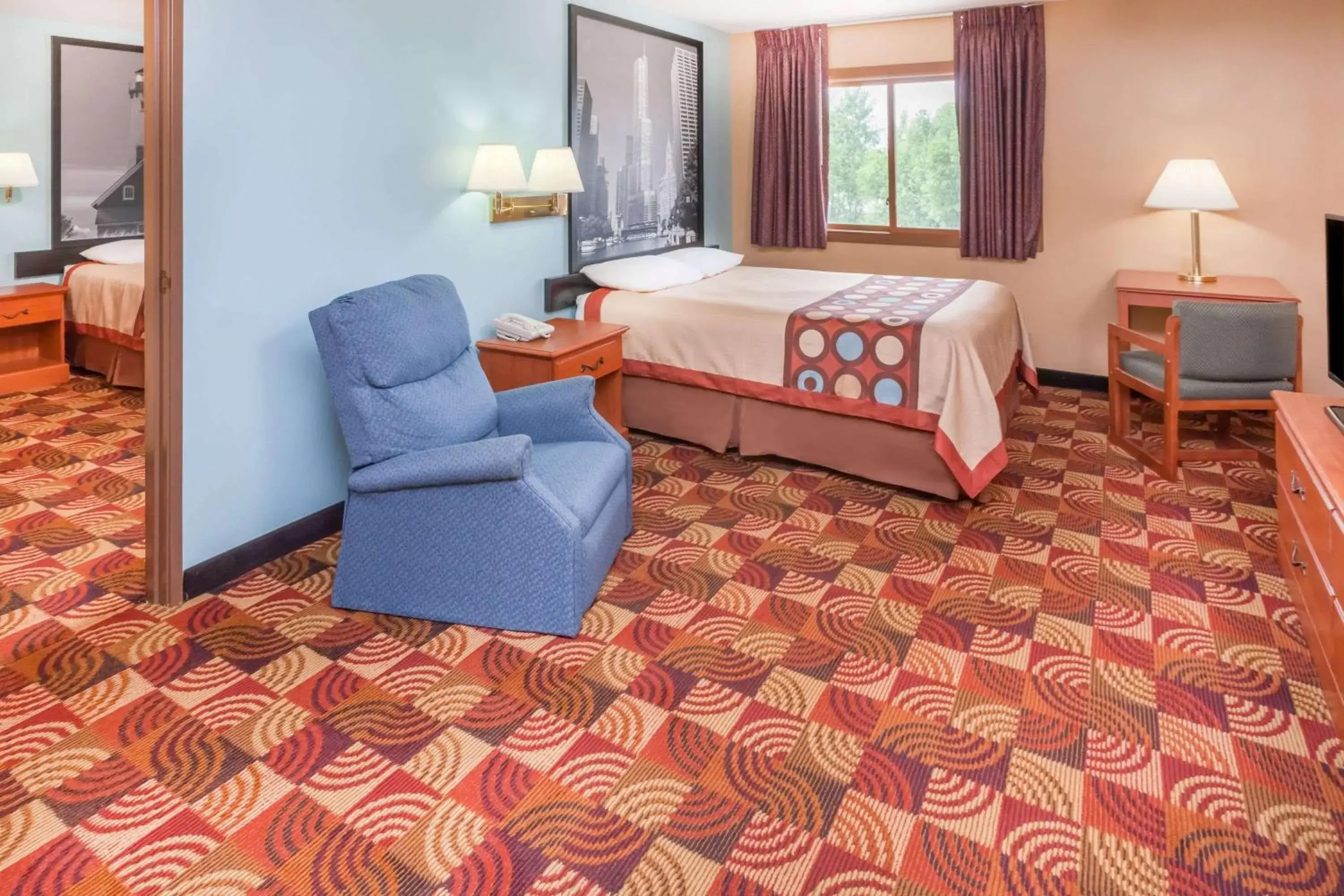Photo of the whole room, Bed in Super 8 by Wyndham Shipshewana Photo of the whole room, Bed in Super 8 by Wyndham Shipshewana