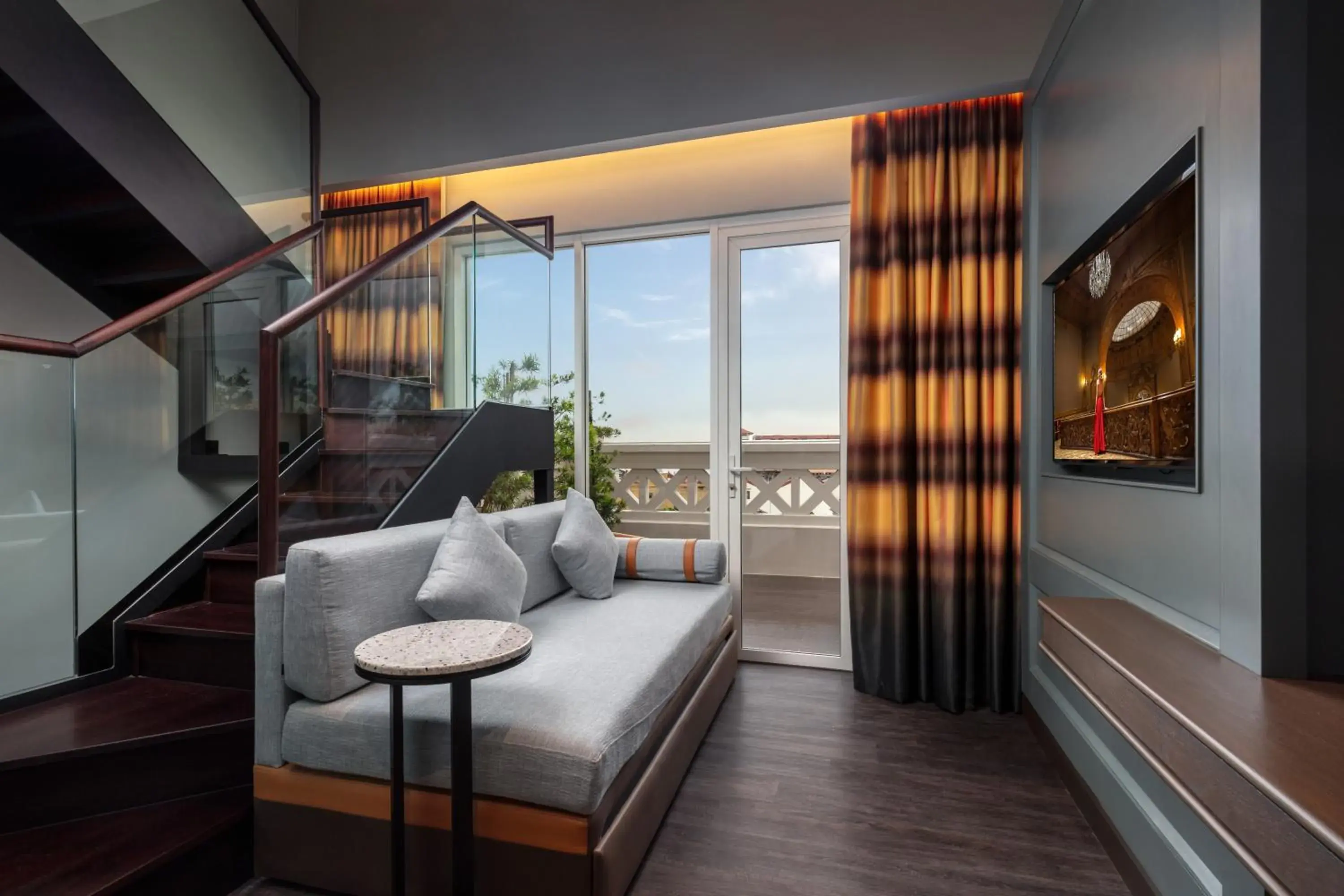 Seating area, Bed in The George Penang by The Crest Collection Seating area, Bed in The George Penang by The Crest Collection