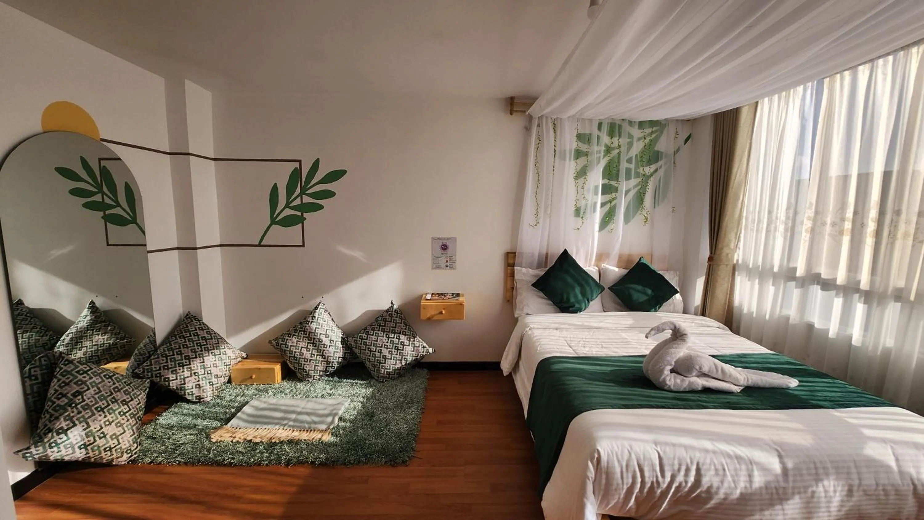 Bed in Hotel Natural Sevgi