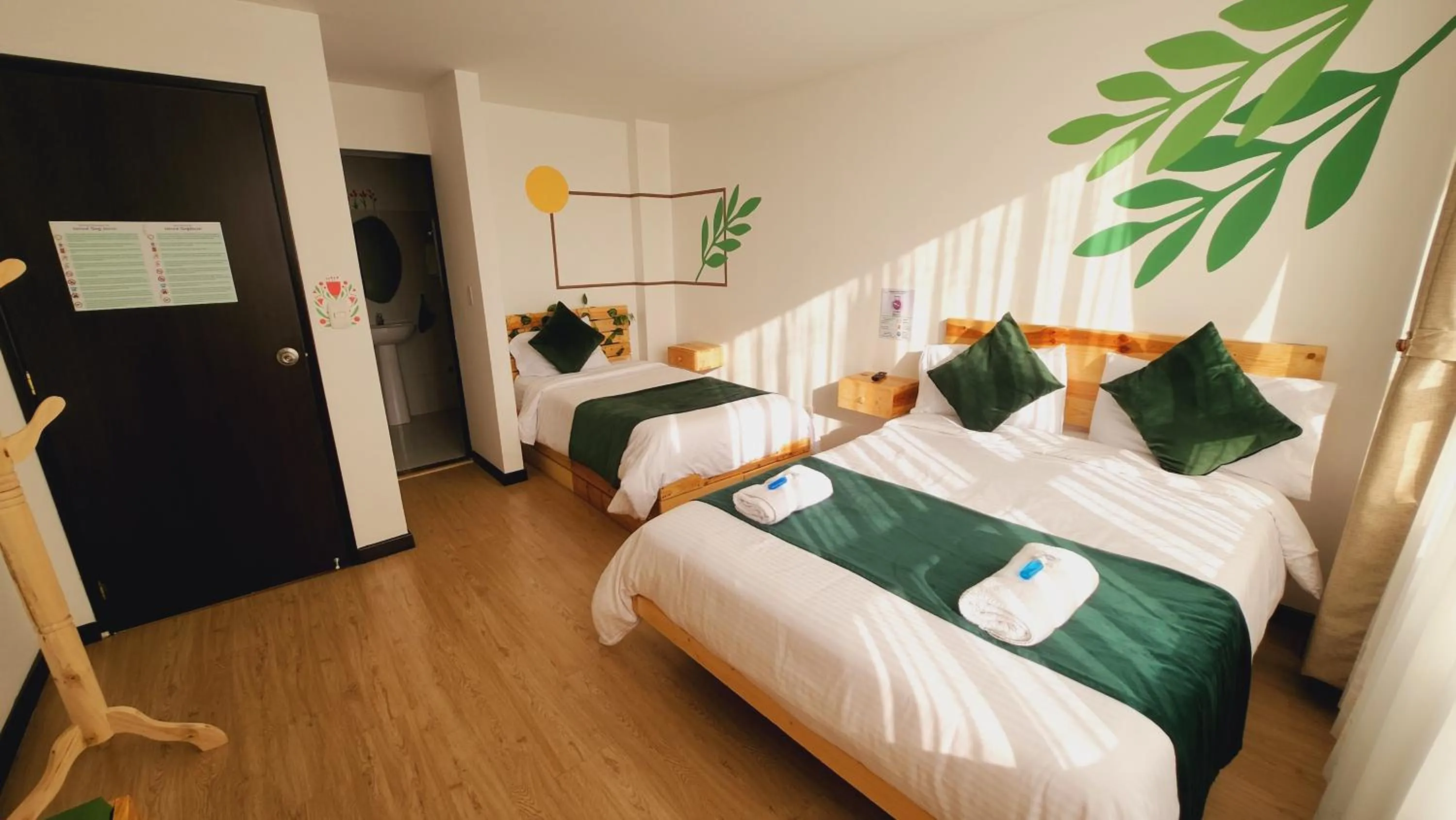 Bed in Hotel Natural Sevgi