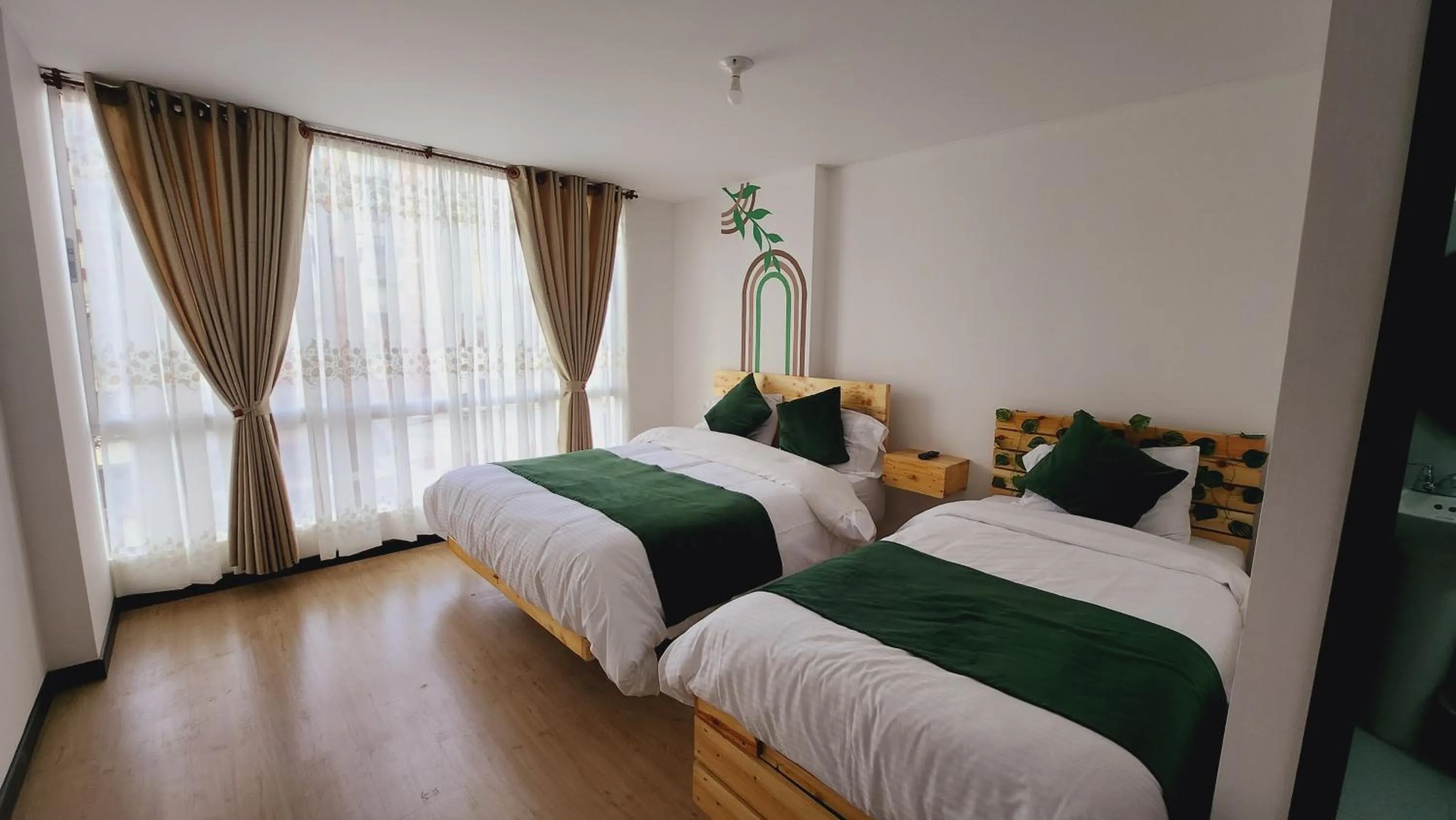 Bed in Hotel Natural Sevgi