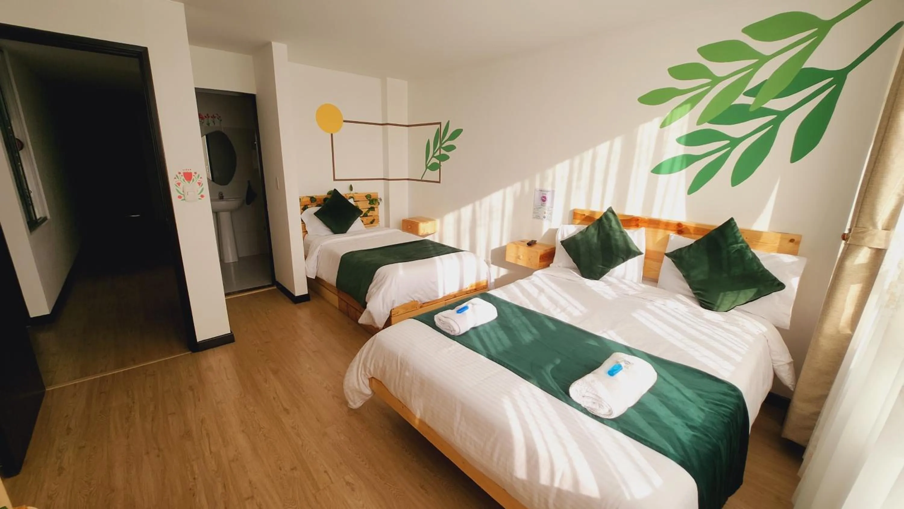 Bed in Hotel Natural Sevgi