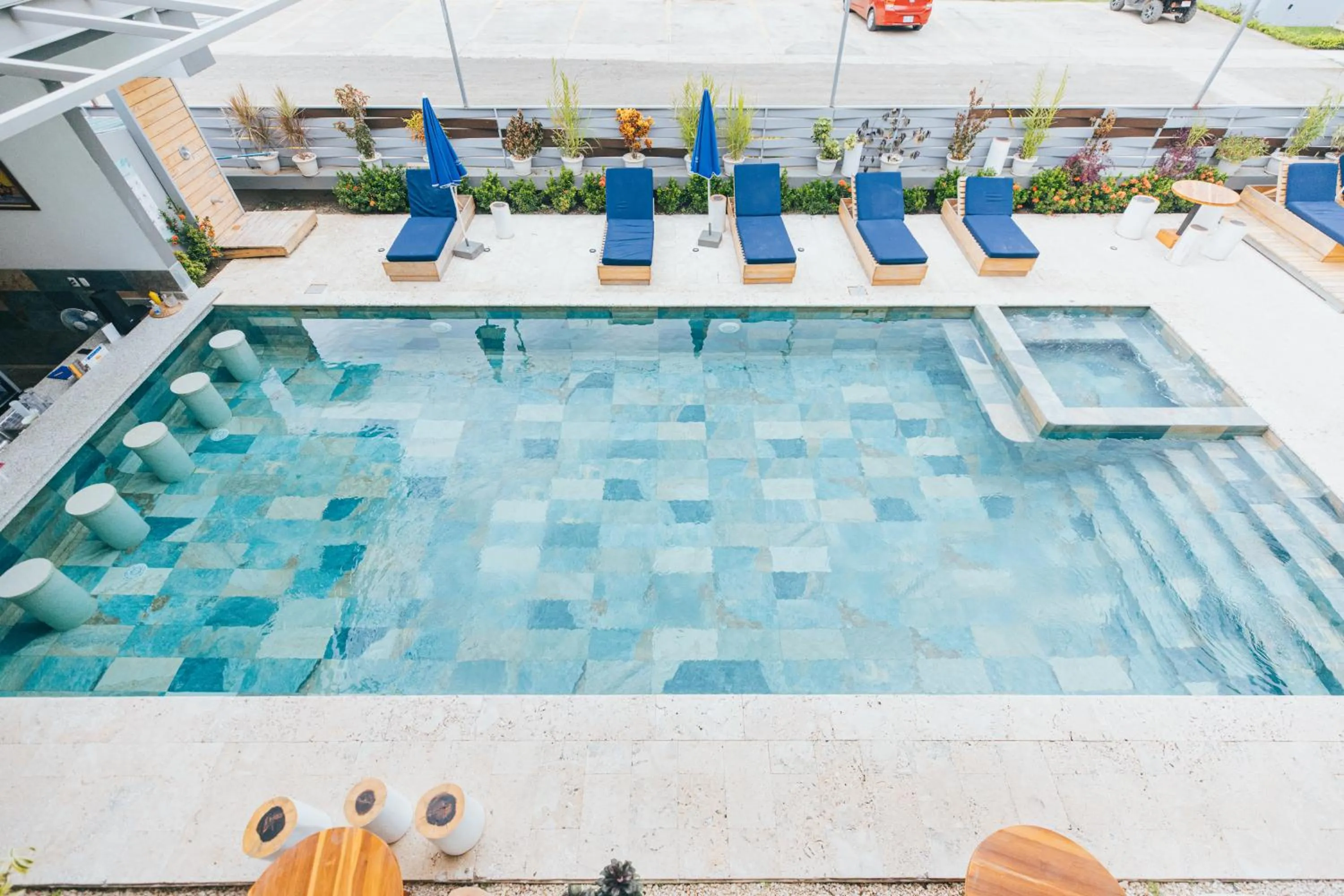 Pool view in Paradise Bay Hotel Boutique