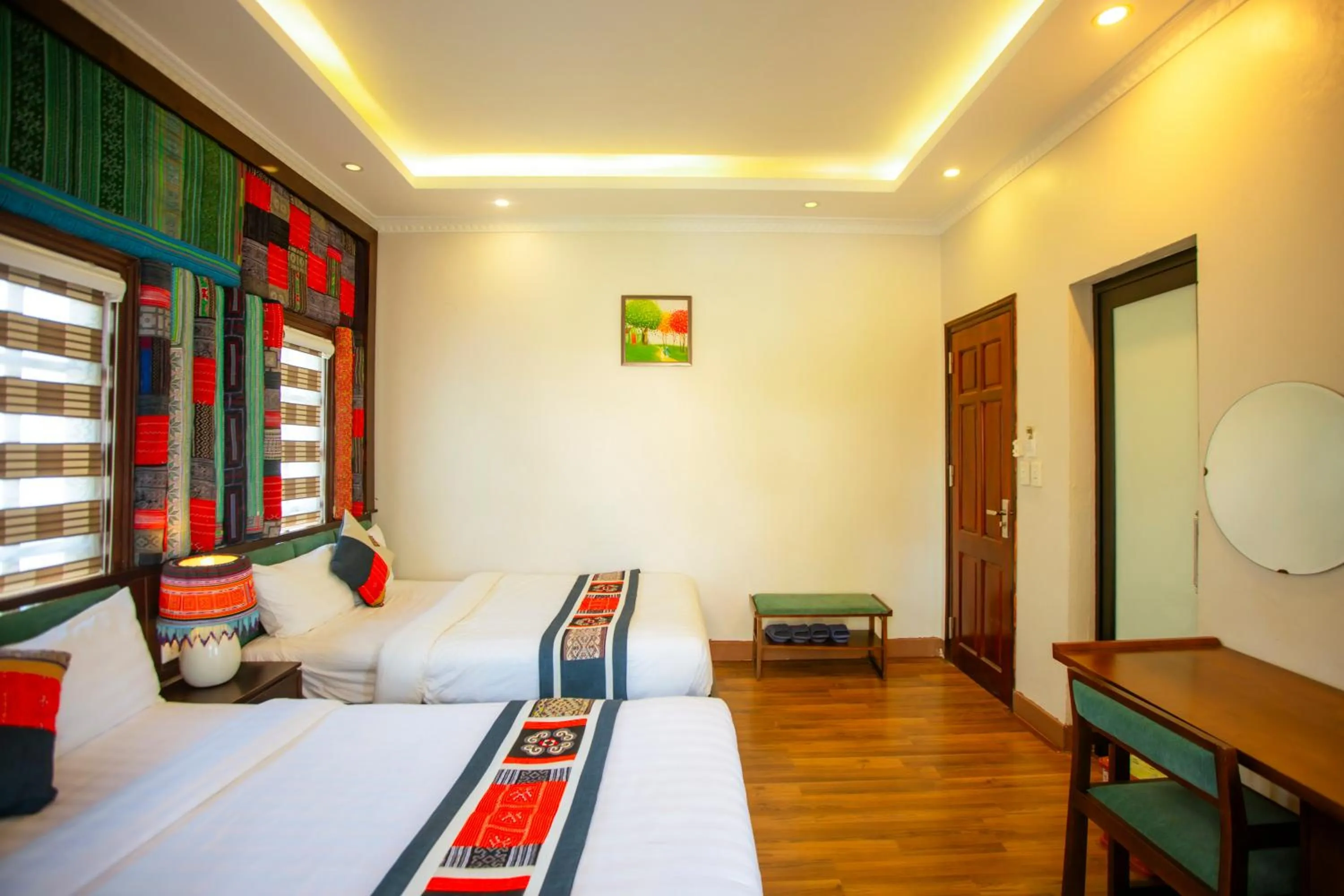 Bed in Le Boutique Sapa Hotel