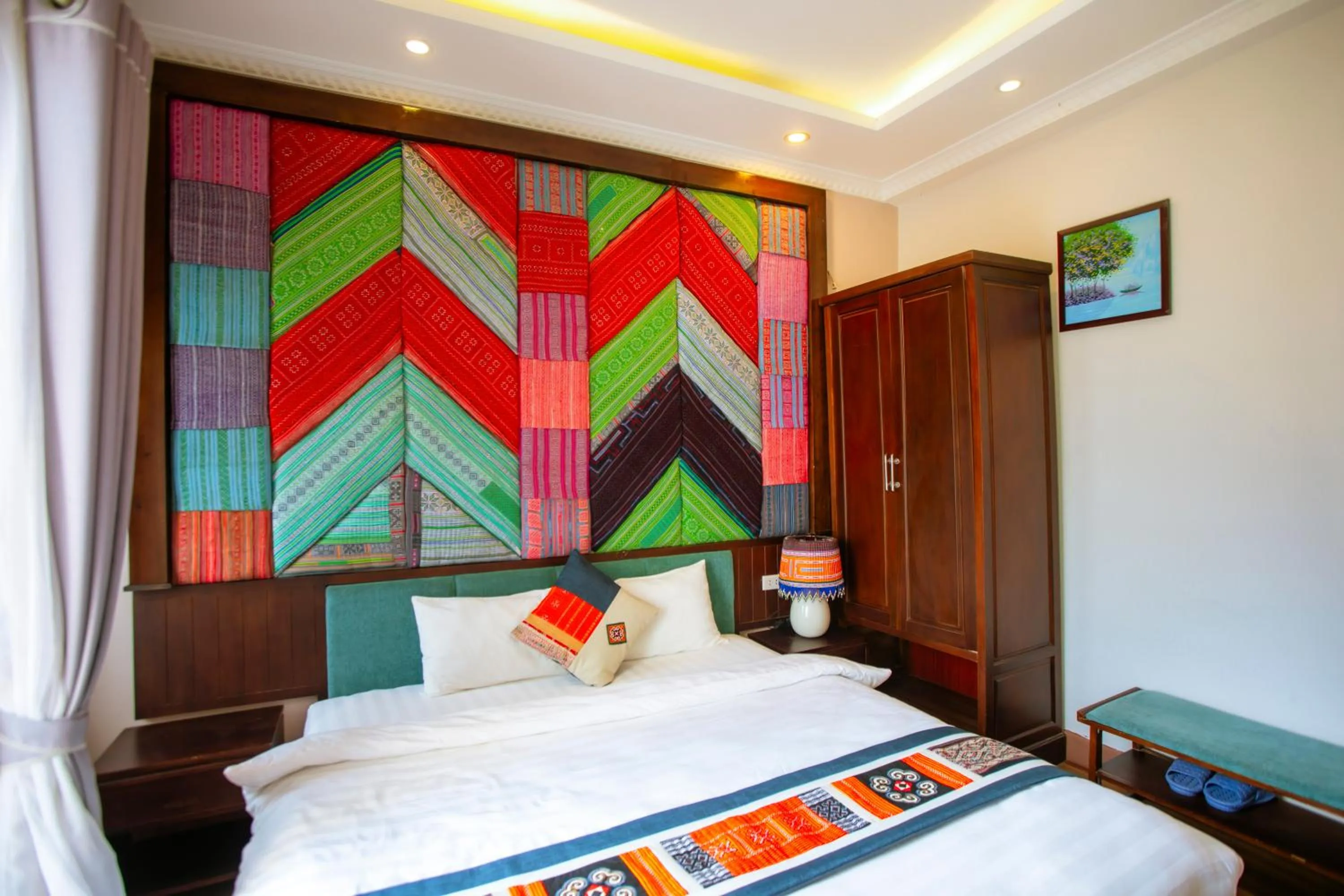 Bed in Le Boutique Sapa Hotel