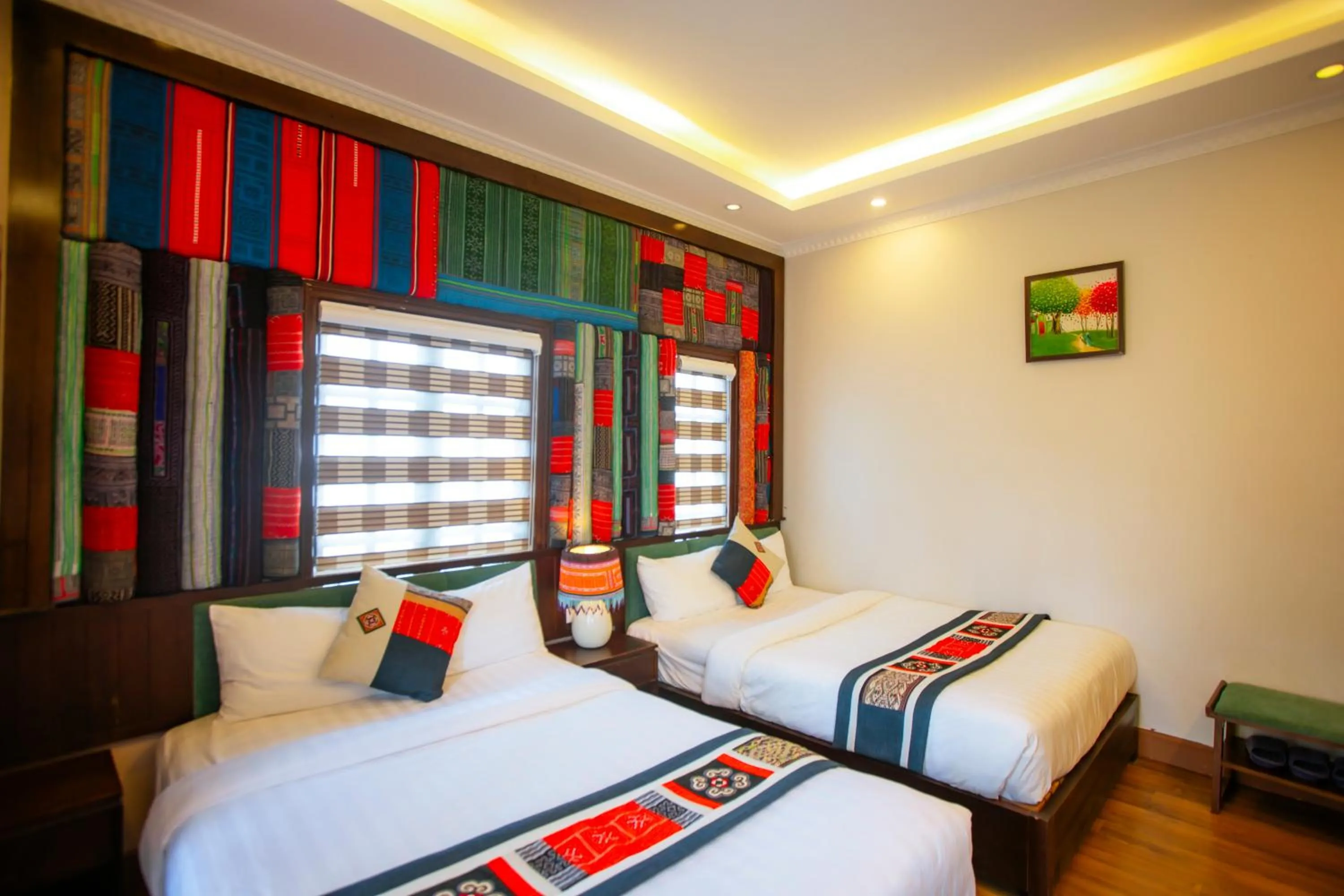 Bed in Le Boutique Sapa Hotel
