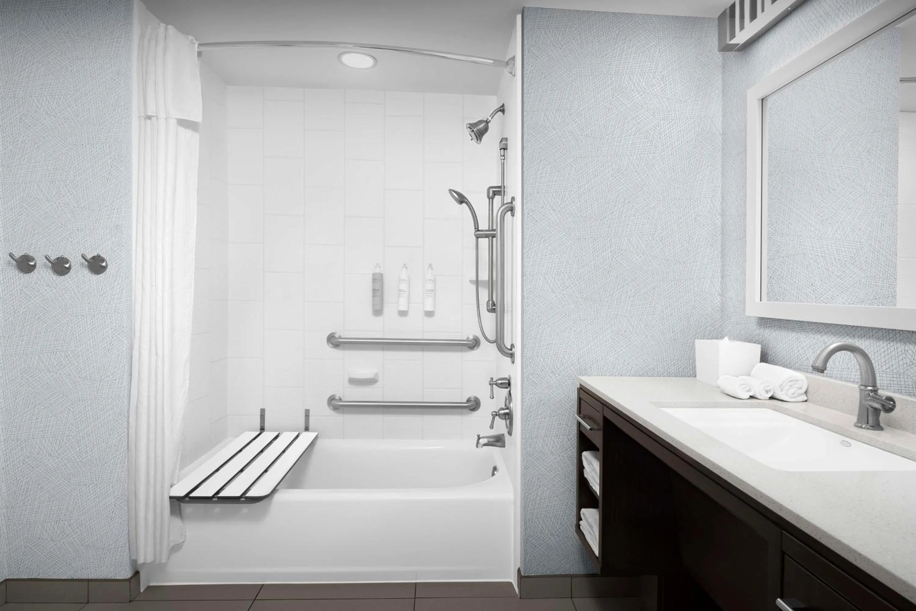 Bathroom in Home2 Suites by Hilton Greensboro Airport, NC