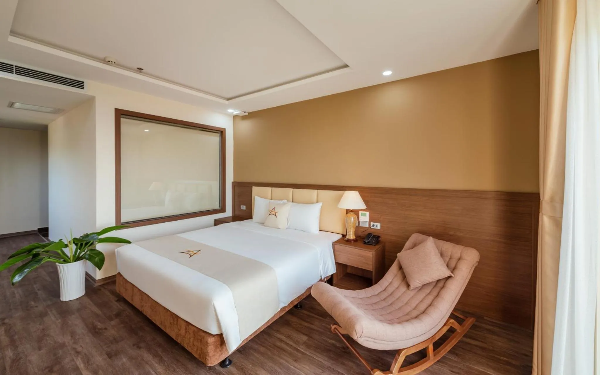 Bed in Aquasun Hotel Phu Quoc